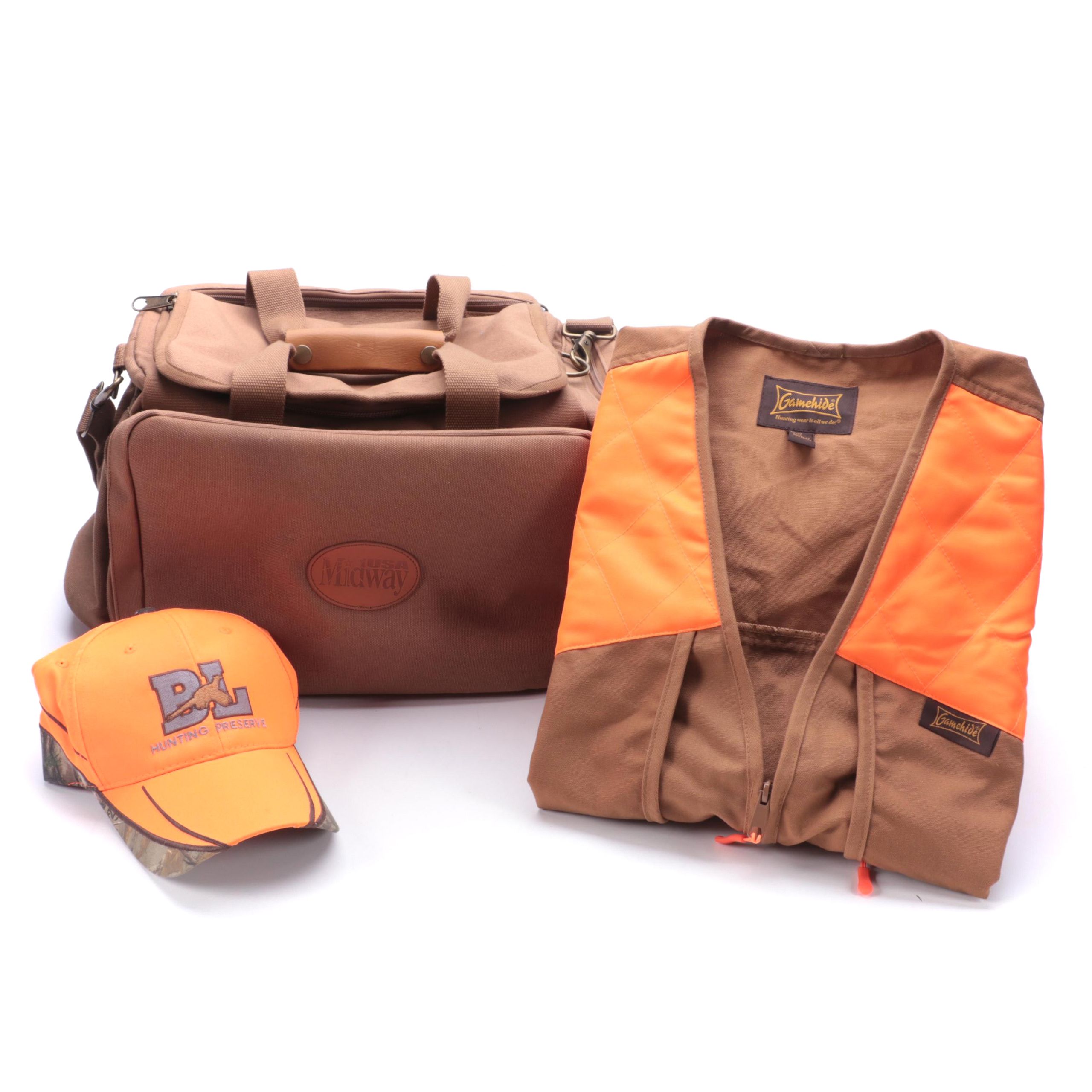 Gamehide Hunting Vest with Midway Bag and Realtree BL Hunting Preserve Hat