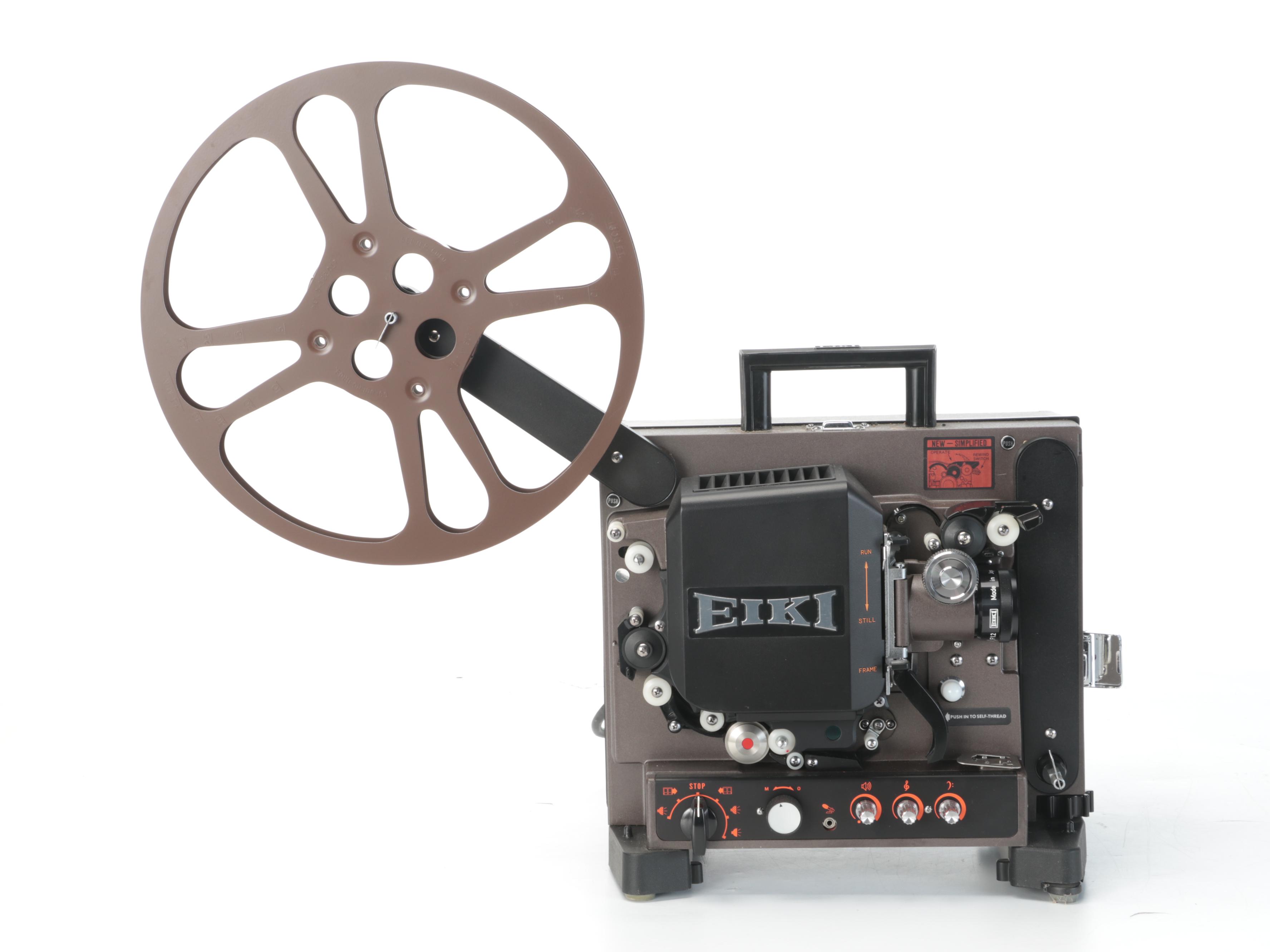 Eiki Model NT-2 16mm Projector with Swift Searcher Spotting Scope and Tripod