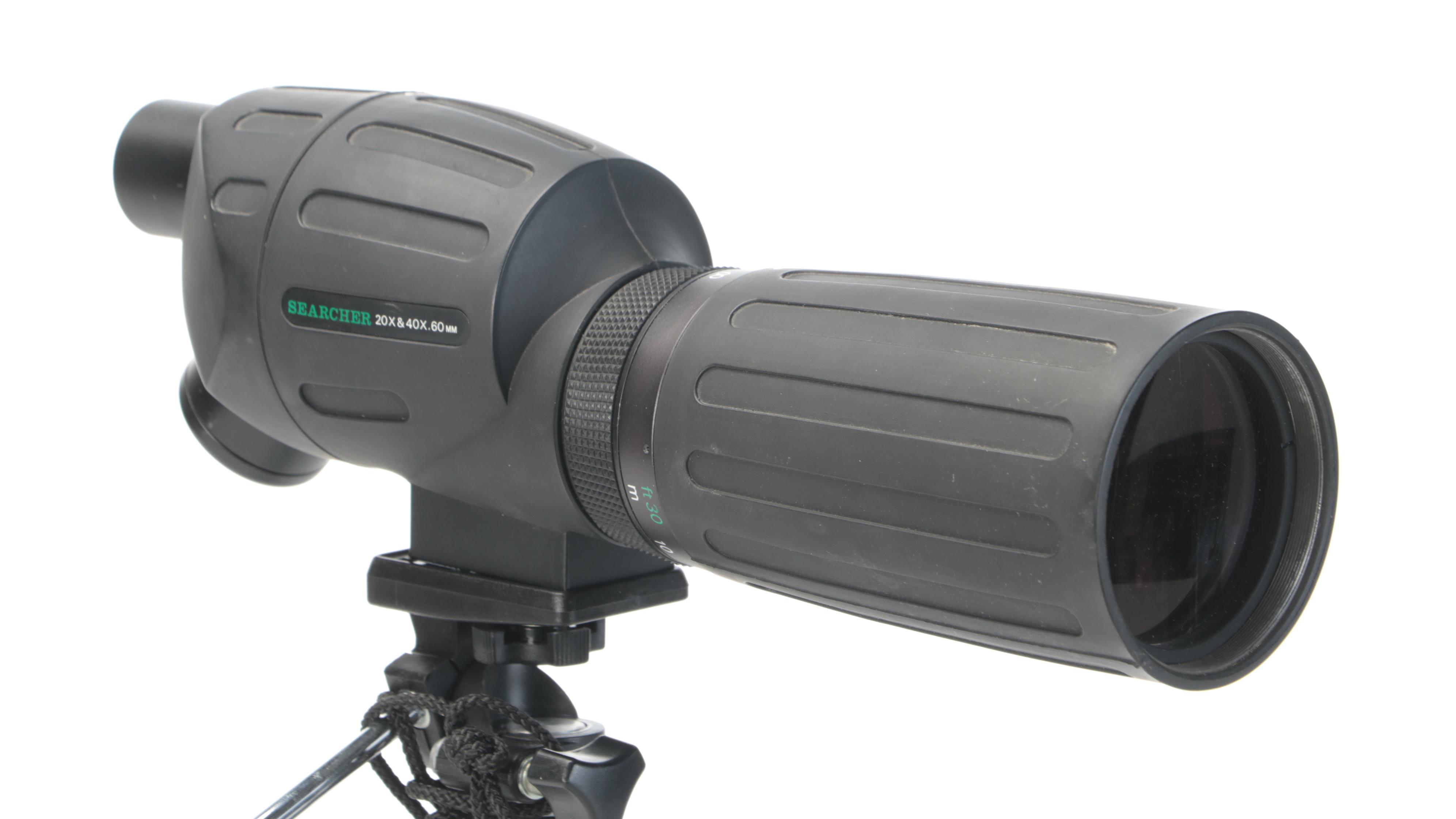 Eiki Model NT-2 16mm Projector with Swift Searcher Spotting Scope and Tripod