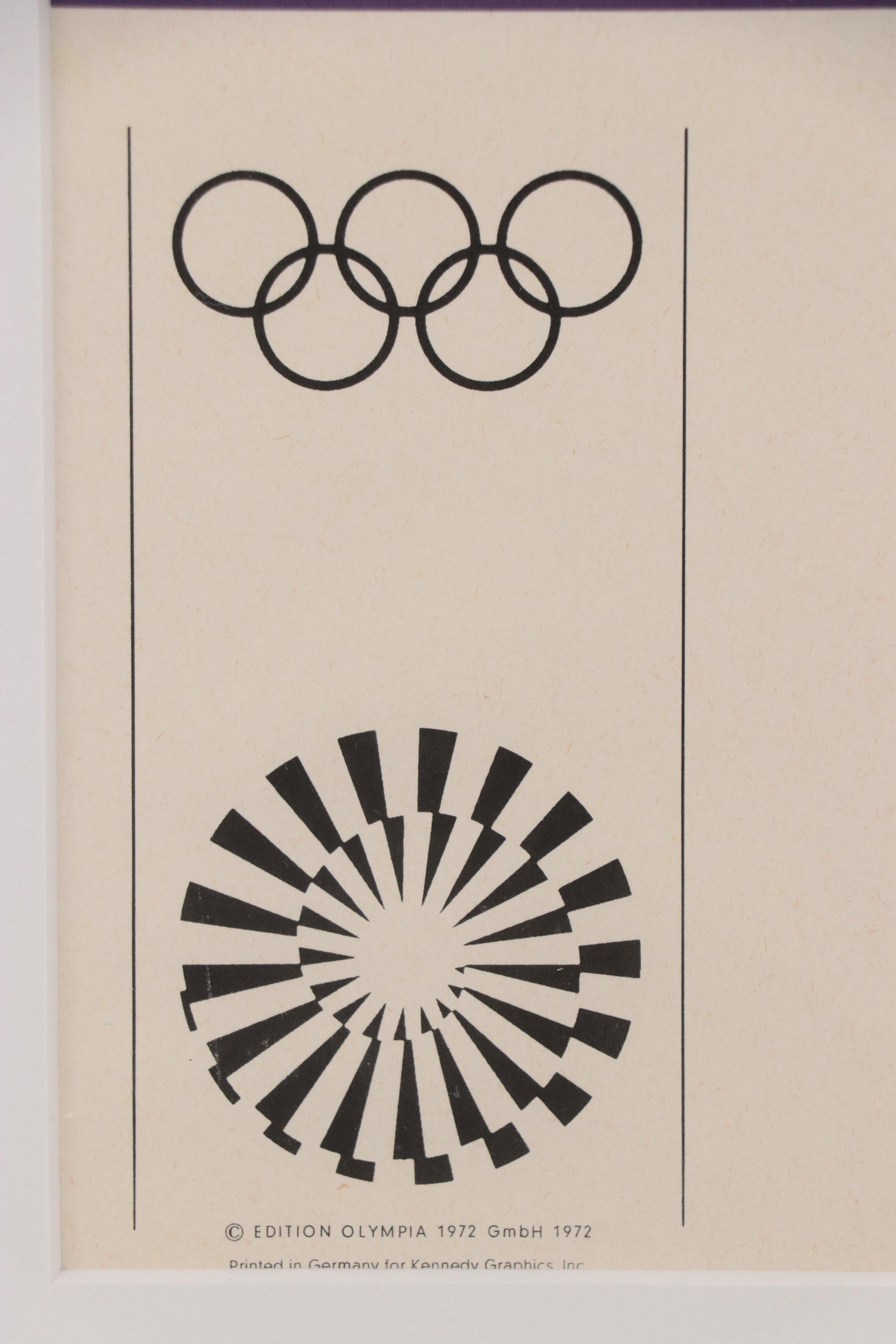 Valerio Adami Serigraph Poster for the 1972 Munich Olympics, 1972