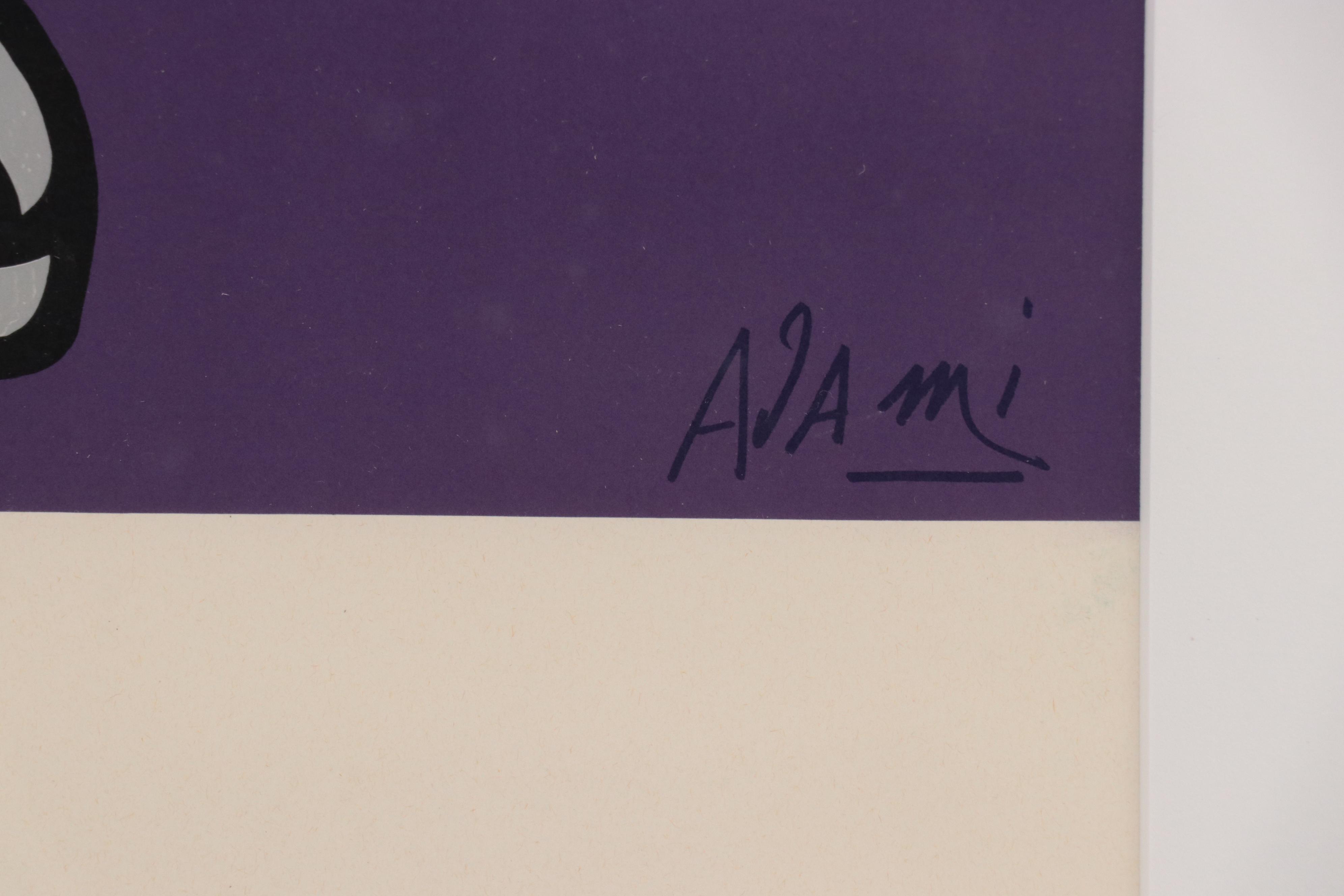 Valerio Adami Serigraph Poster for the 1972 Munich Olympics, 1972