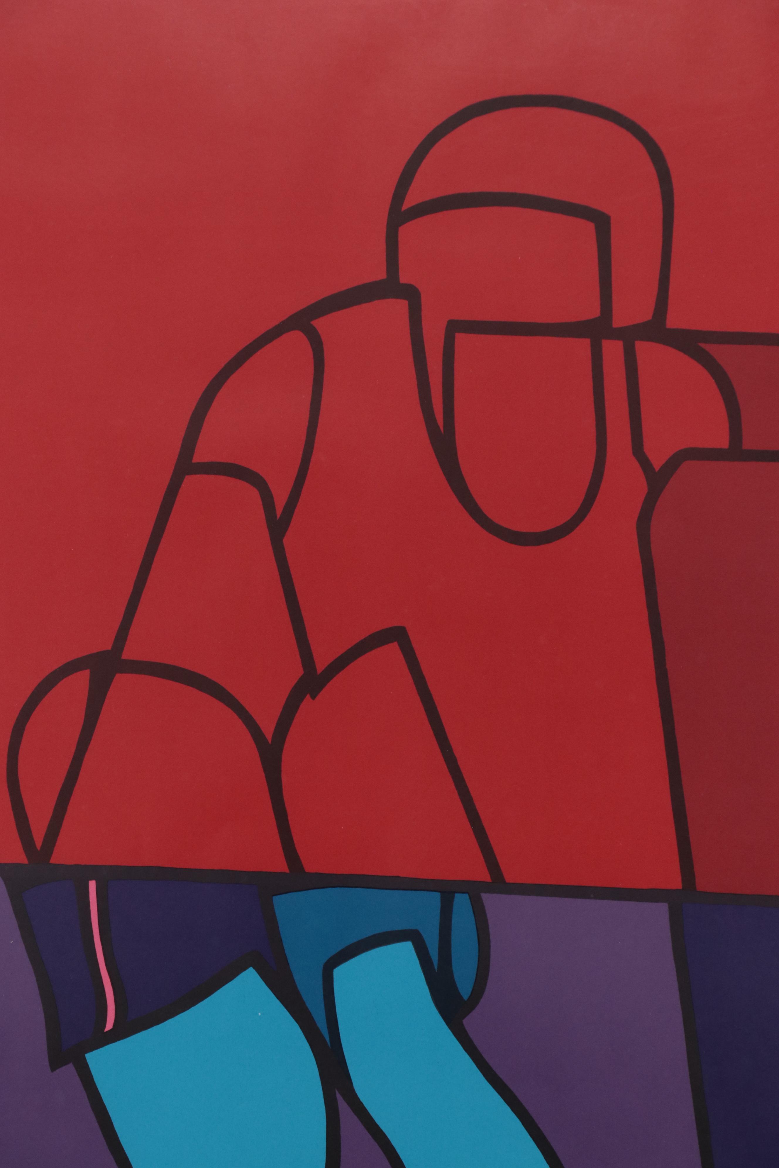 Valerio Adami Serigraph Poster for the 1972 Munich Olympics, 1972