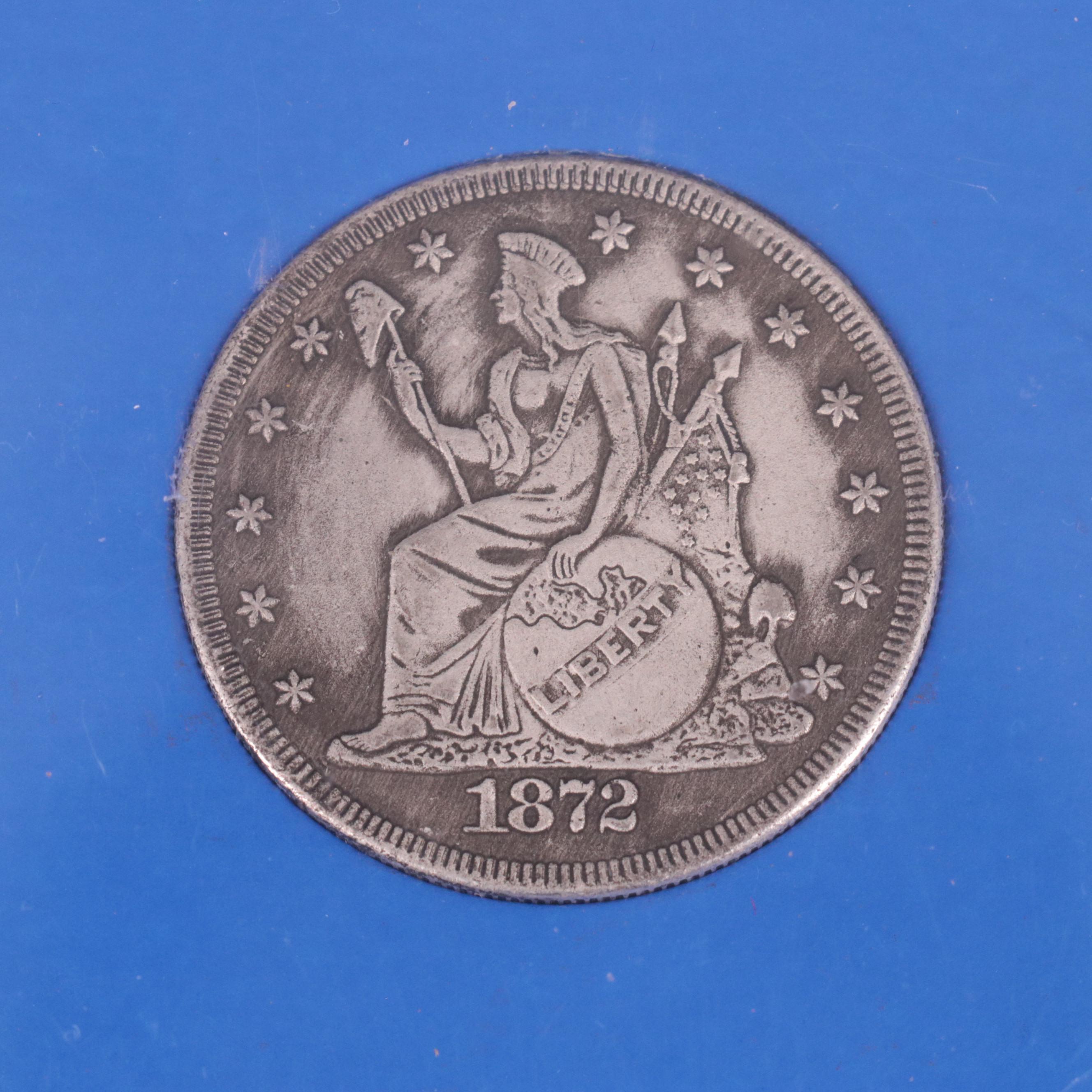 Group of Five 1872 Fantasy Silver Dollars