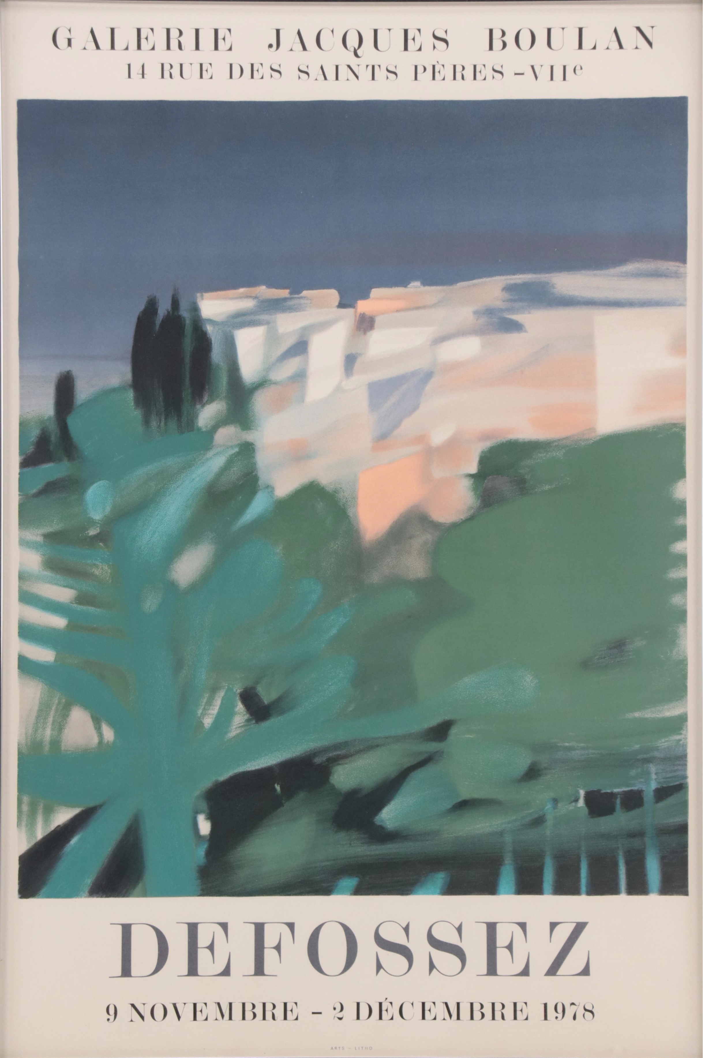 Lithograph Exhibition Poster After Alfred Defossez, 1978