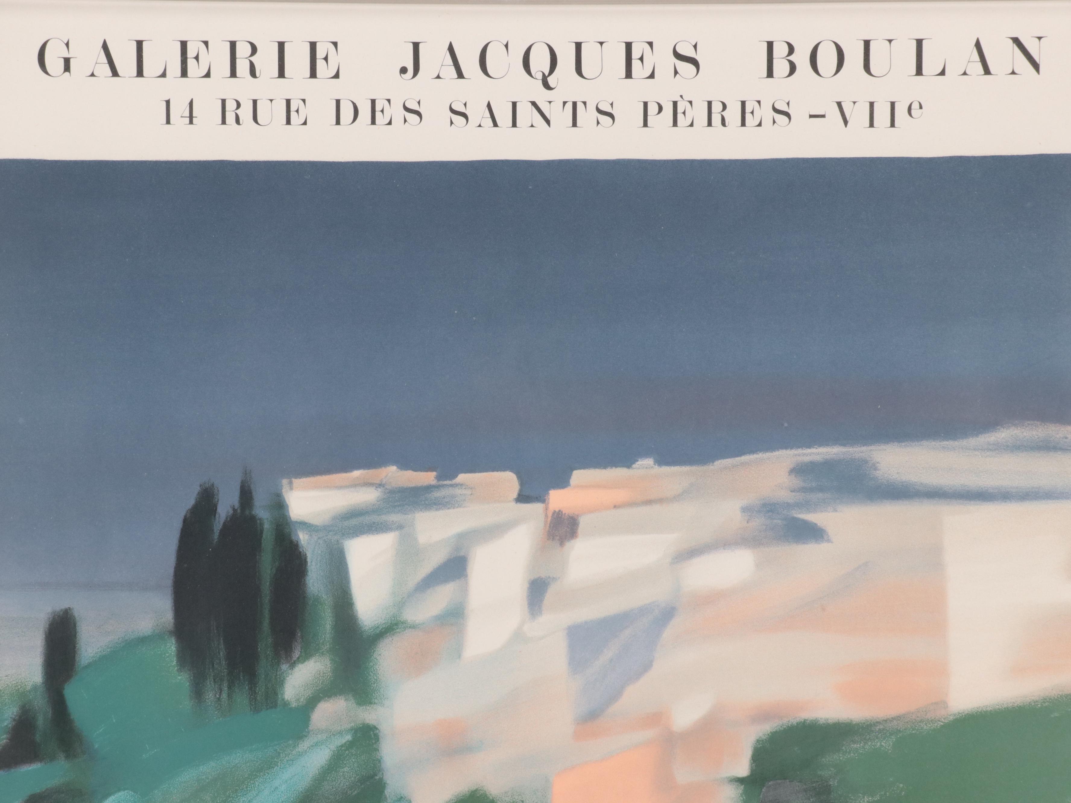 Lithograph Exhibition Poster After Alfred Defossez, 1978