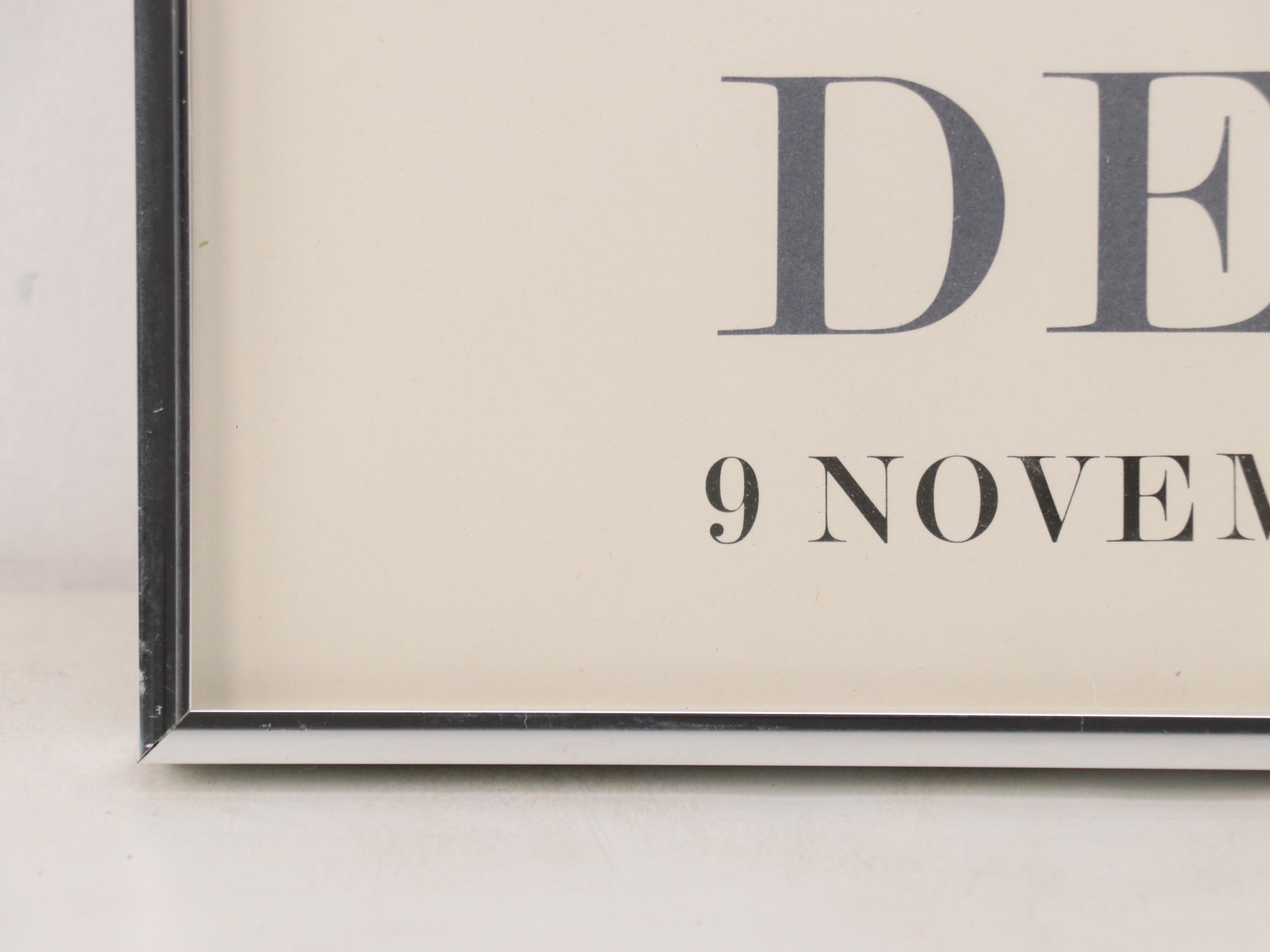 Lithograph Exhibition Poster After Alfred Defossez, 1978