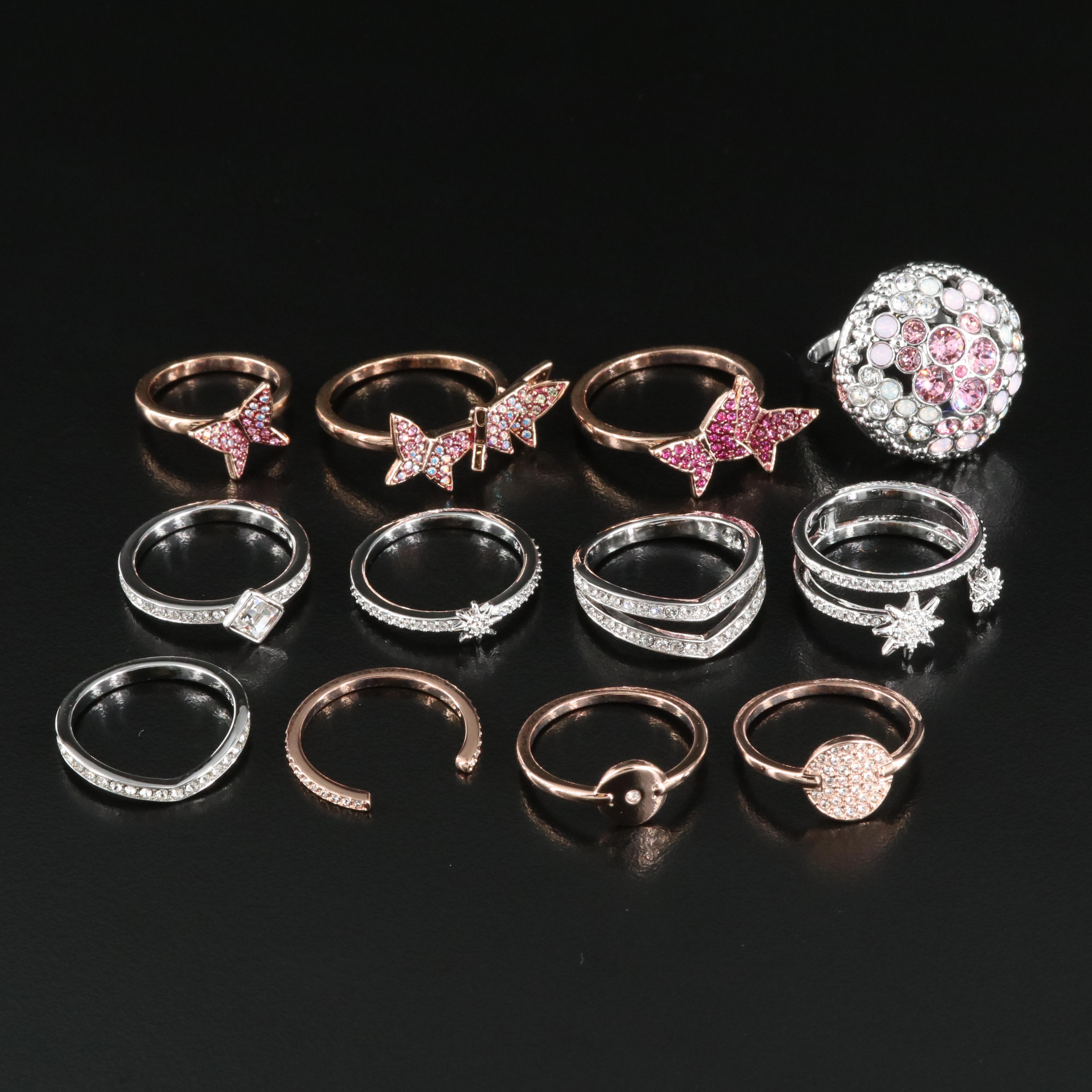 Swarovski Crystal Ring and Necklace Assortment