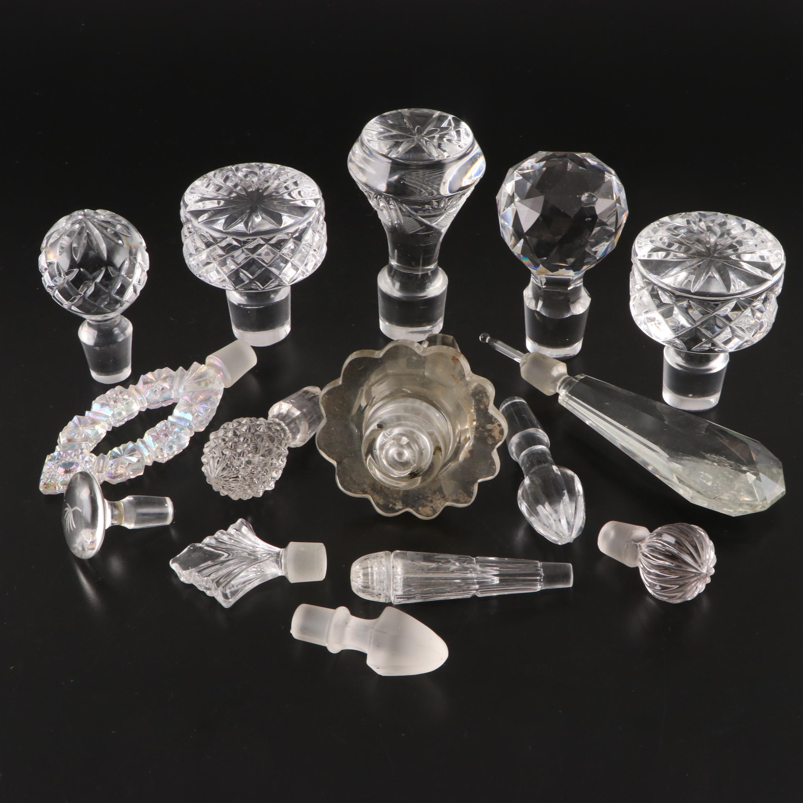 Crystal Decanter Stoppers with Glass Perfume Bottle Stoppers