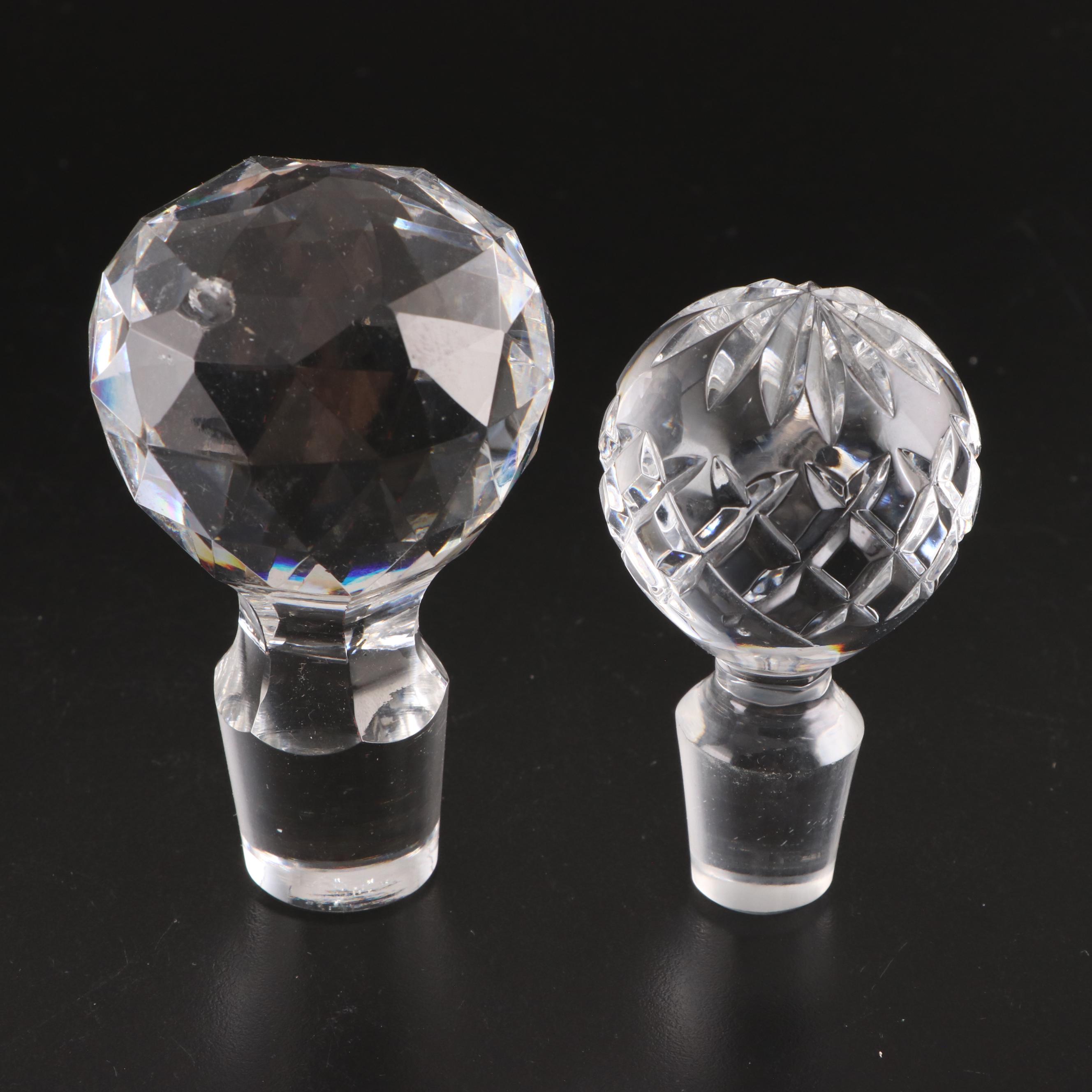 Crystal Decanter Stoppers with Glass Perfume Bottle Stoppers