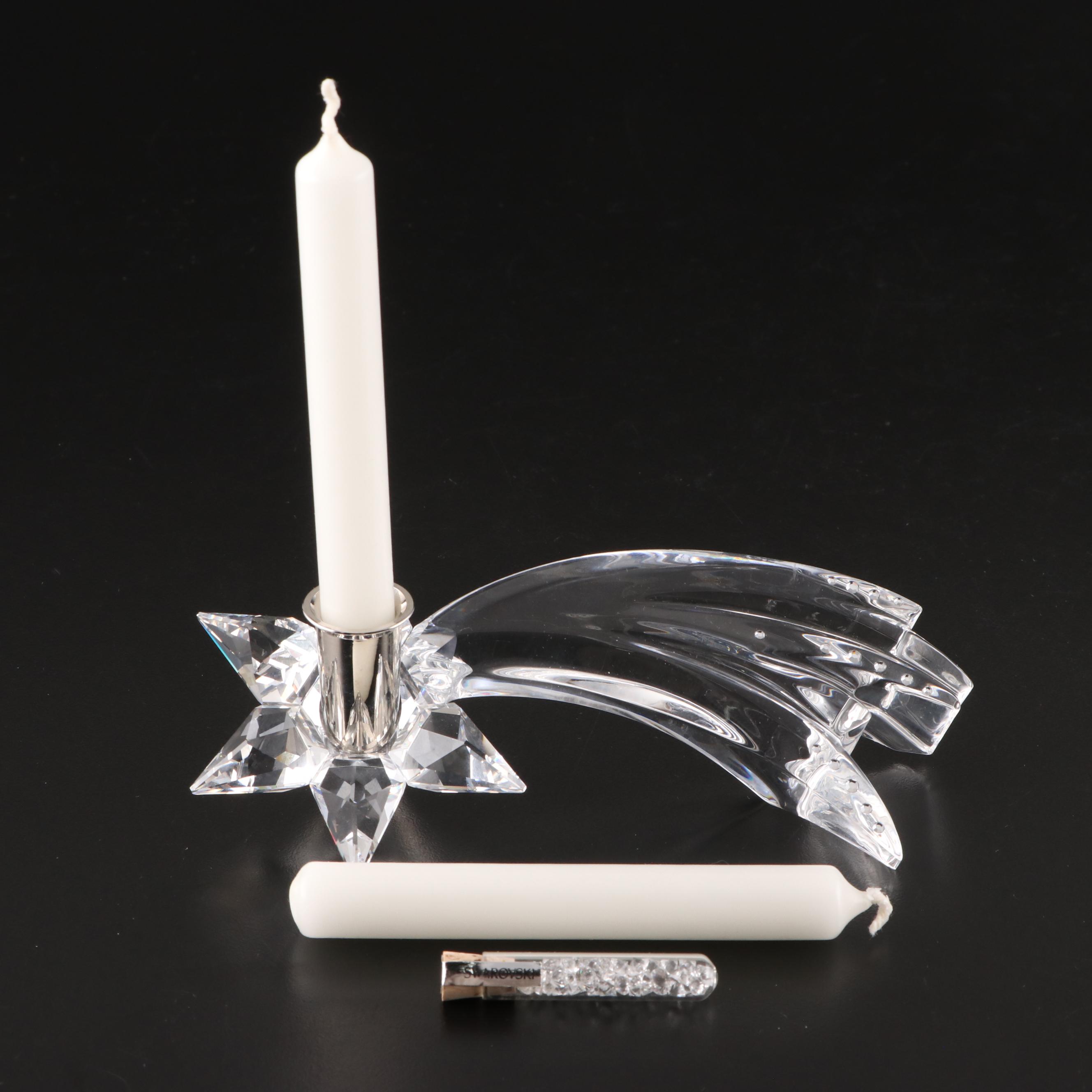 Swarovski Crystal Shooting Star Candle Holder