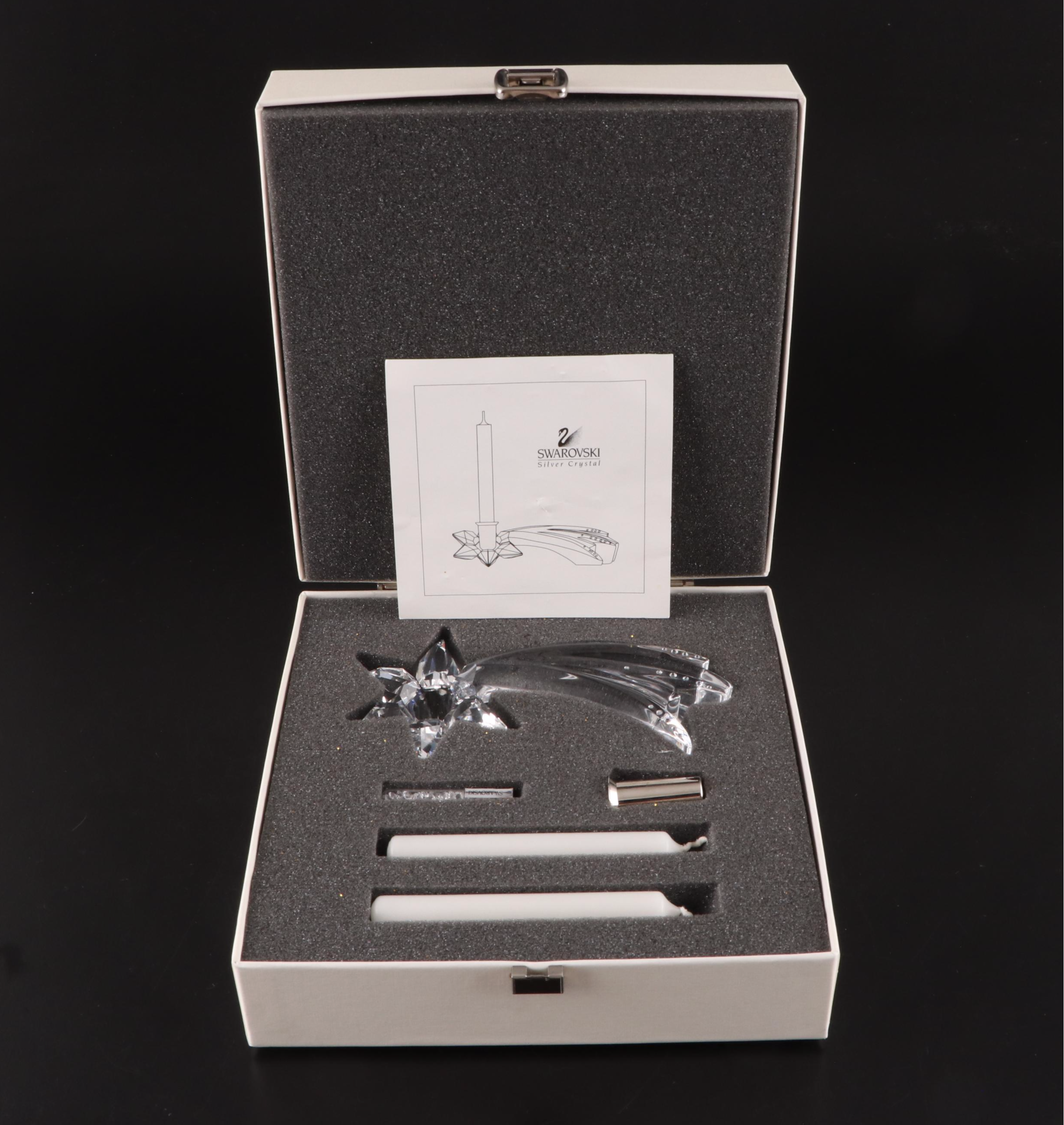 Swarovski Crystal Shooting Star Candle Holder