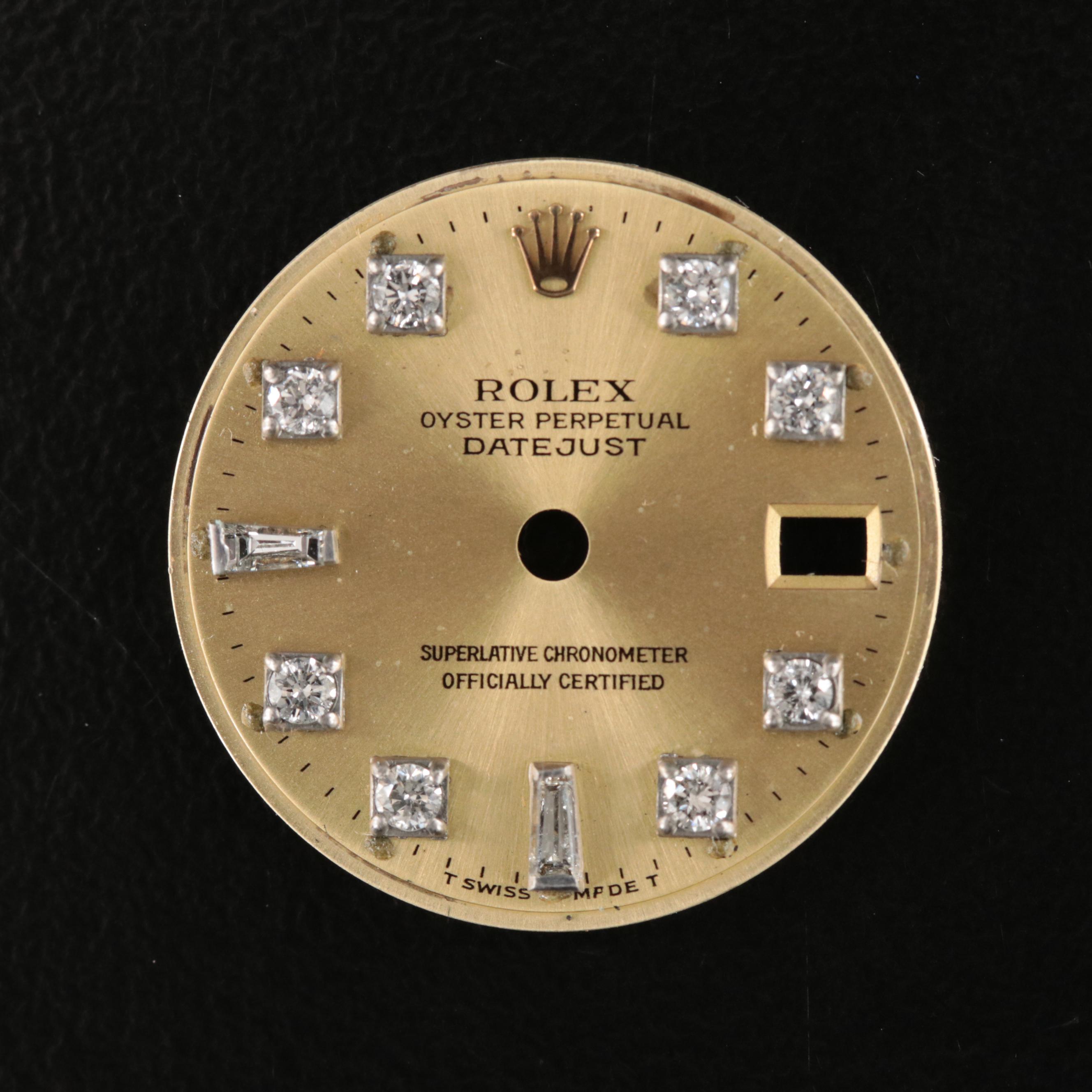 Aftermarket Rolex Datejust Custom Diamond Dial