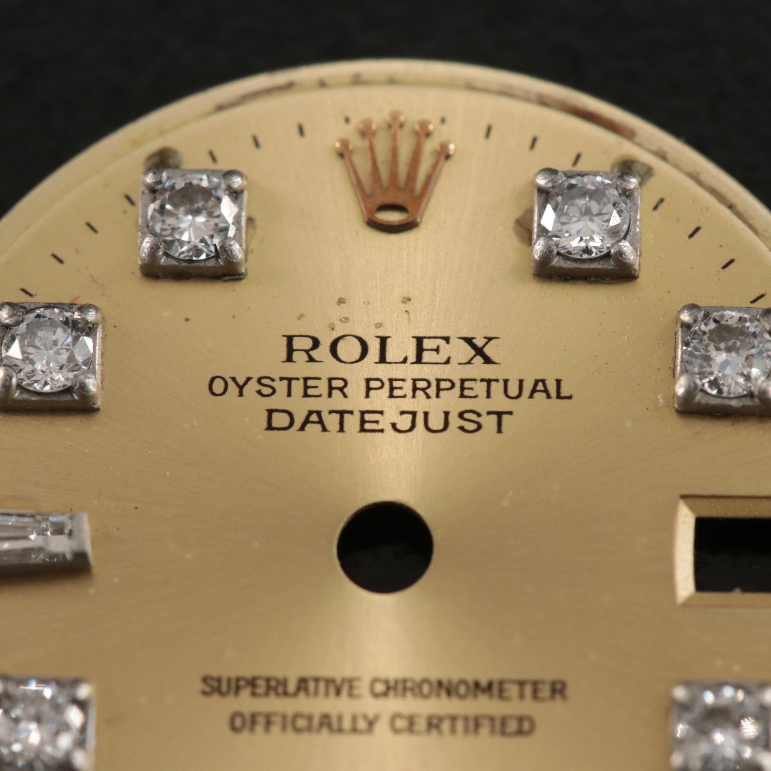 Aftermarket Rolex Datejust Custom Diamond Dial