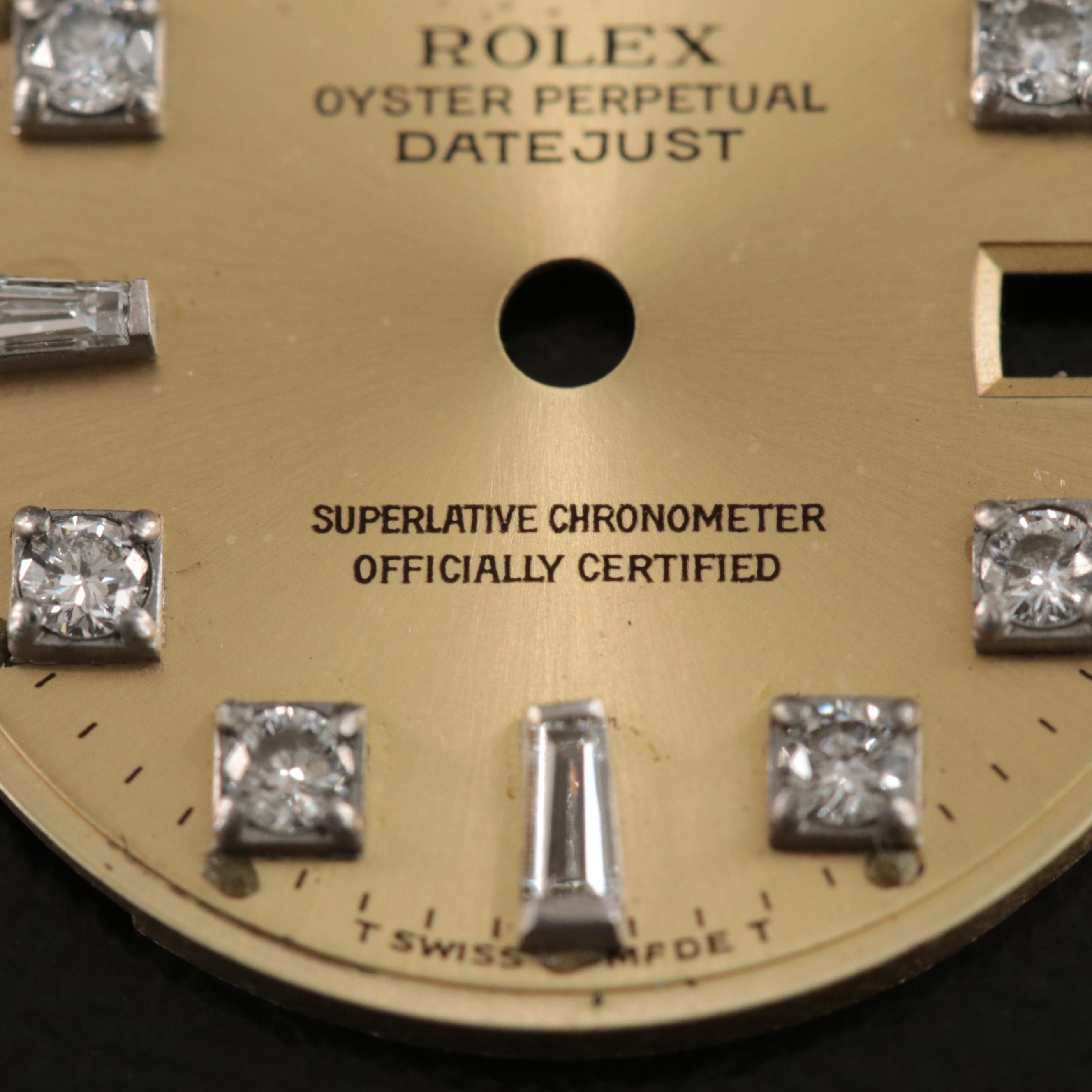 Aftermarket Rolex Datejust Custom Diamond Dial