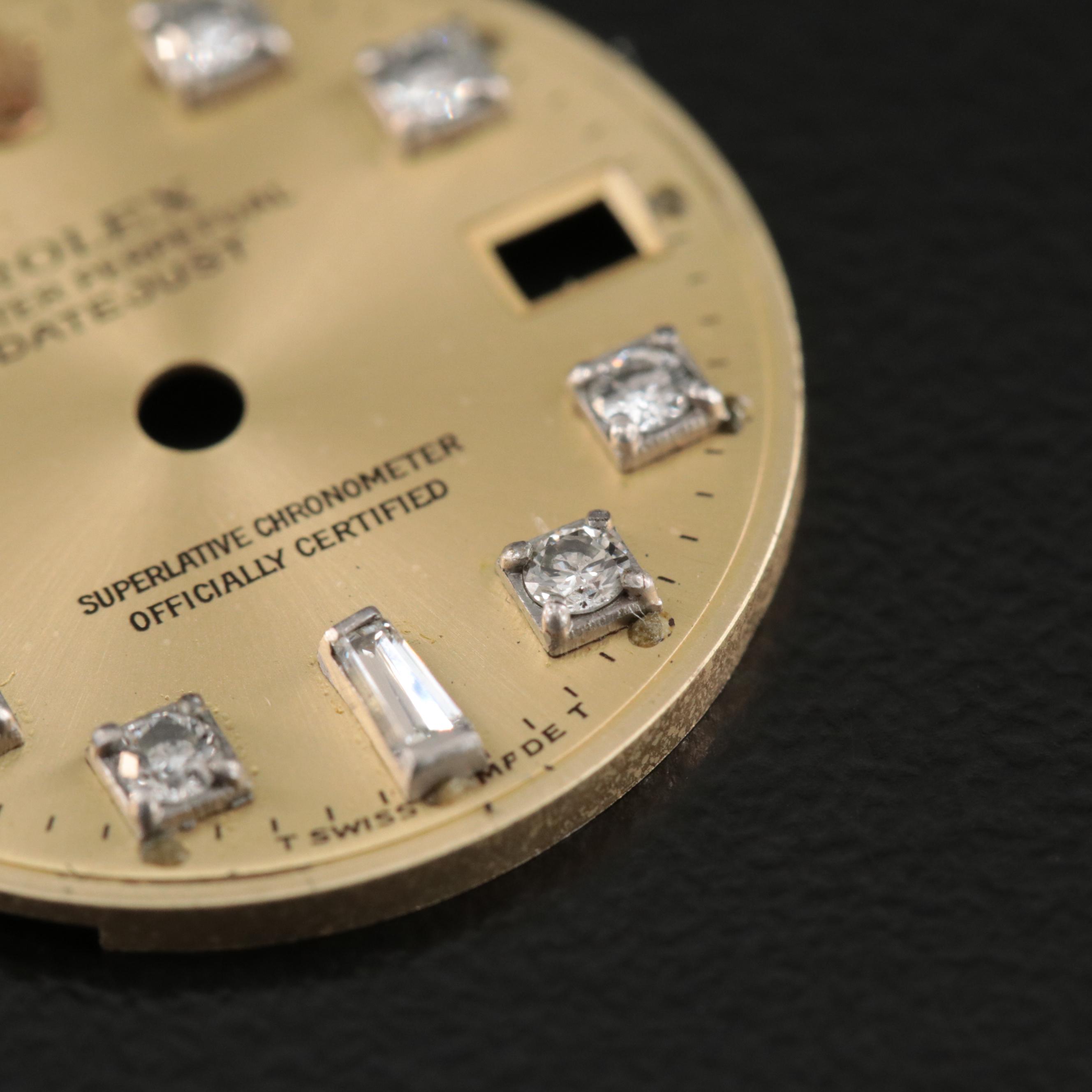 Aftermarket Rolex Datejust Custom Diamond Dial