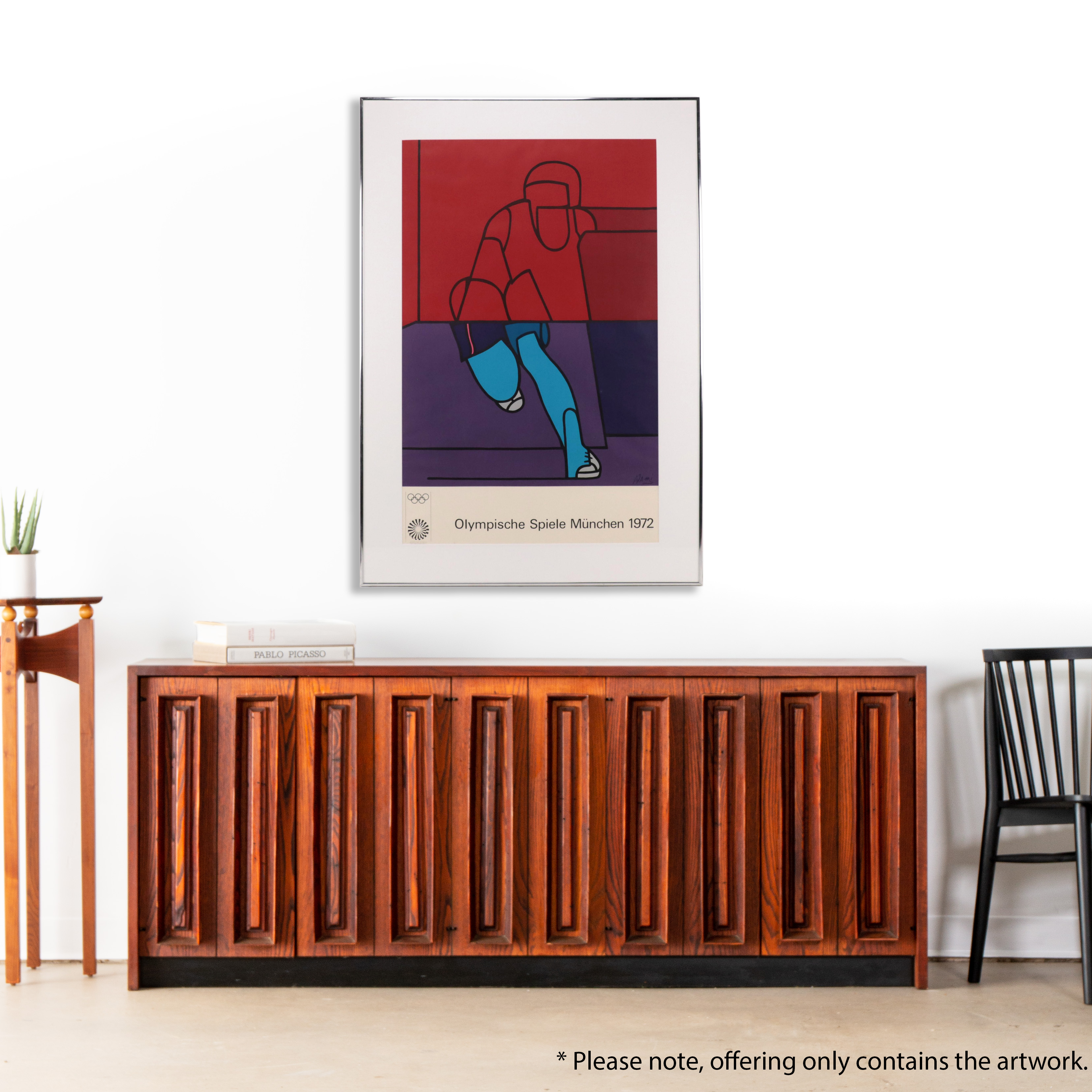 Valerio Adami Serigraph Poster for the 1972 Munich Olympics, 1972