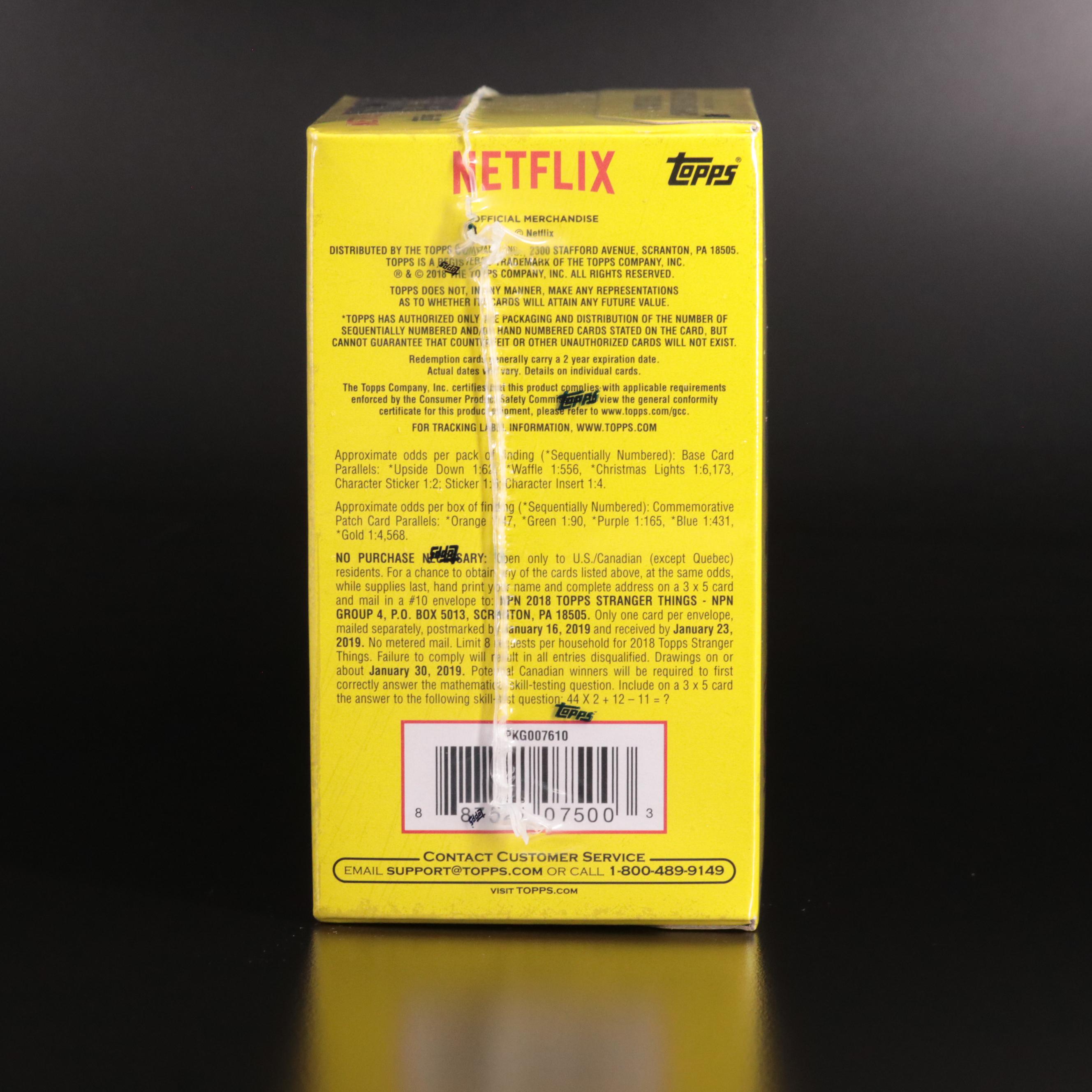 2018 Topps Stranger Things Trading Cards 10-Pack Blaster Box