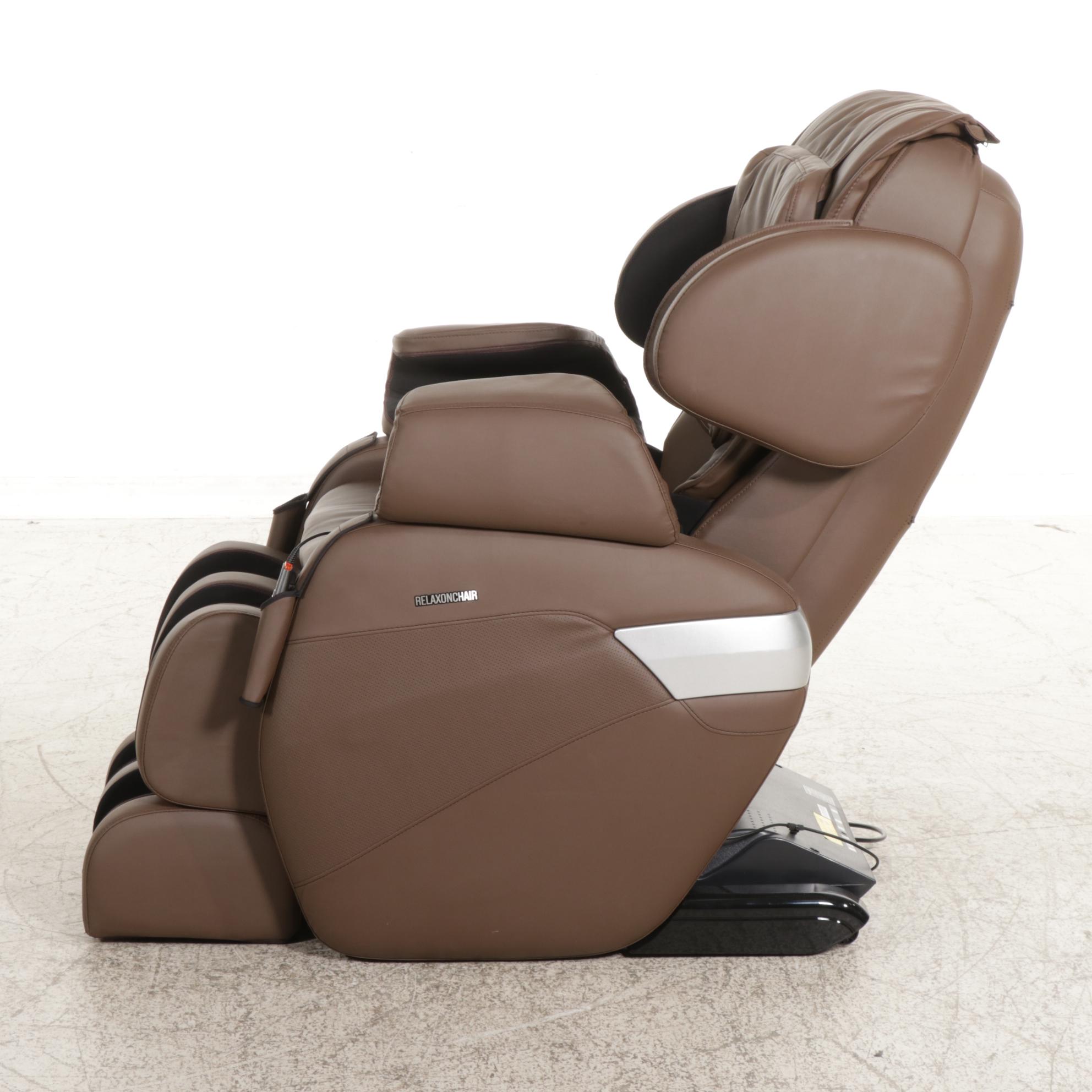 Relaxon Chair RC-MK II Full Body Massage Chair in Chocolate Faux Leather