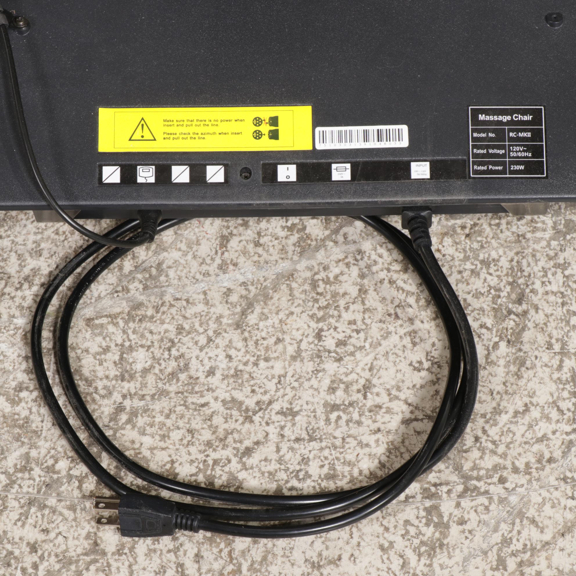 Relaxon Chair RC-MK II Full Body Massage Chair in Chocolate Faux Leather