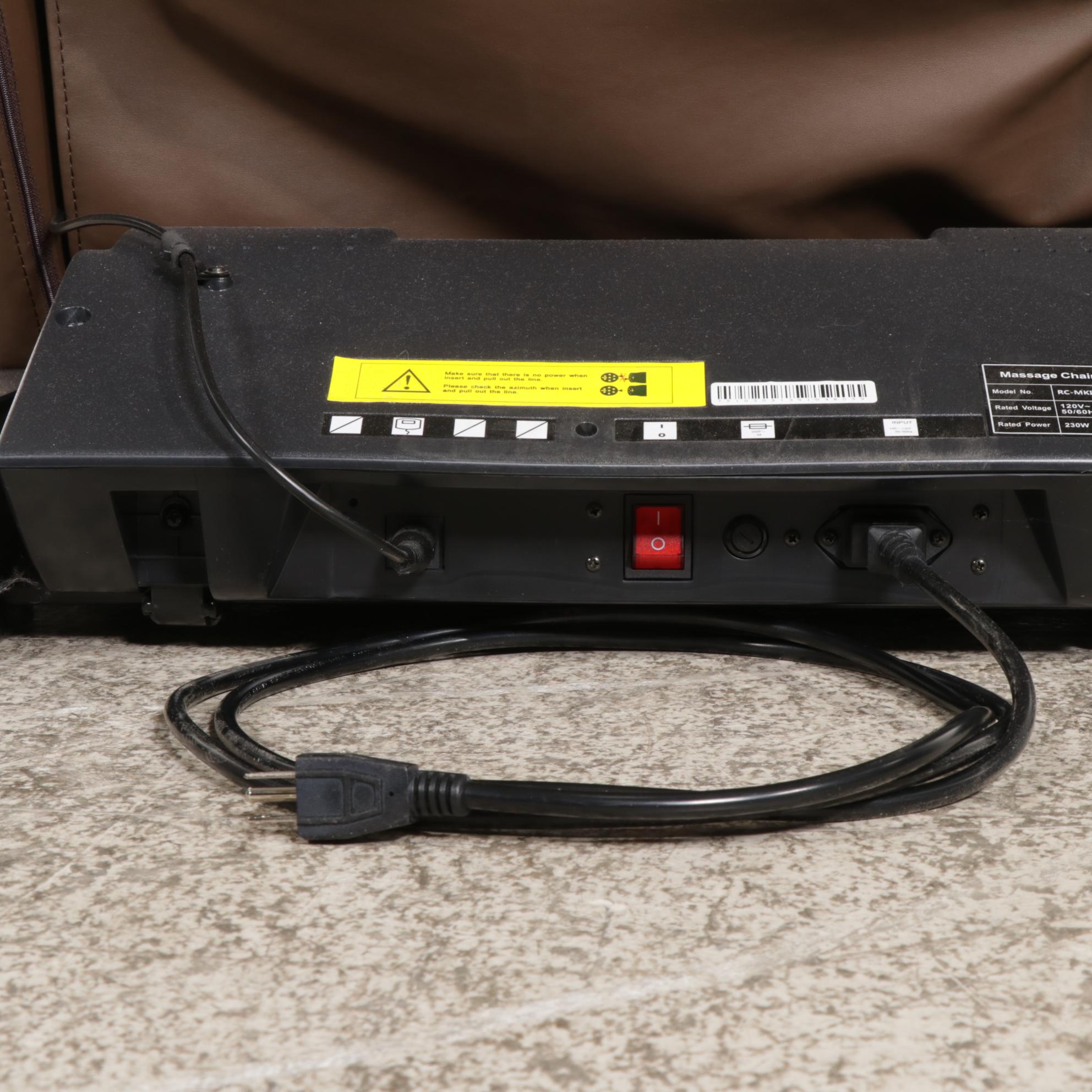 Relaxon Chair RC-MK II Full Body Massage Chair in Chocolate Faux Leather