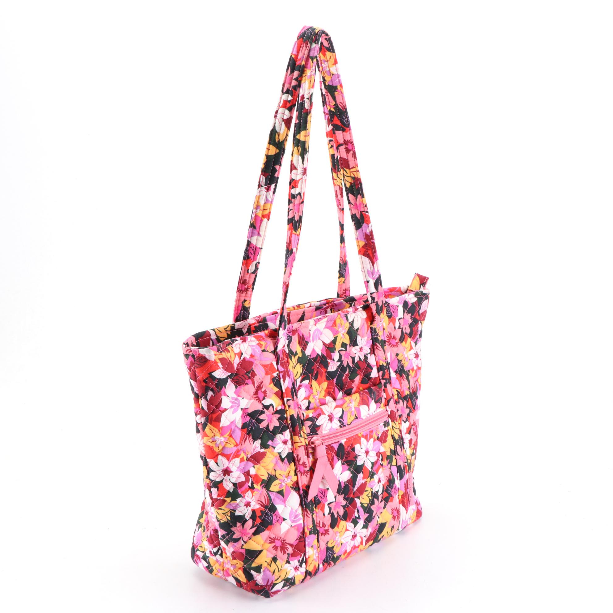 Vera Bradley Quilted Cotton Laptop Zip Case and Shoulder Tote