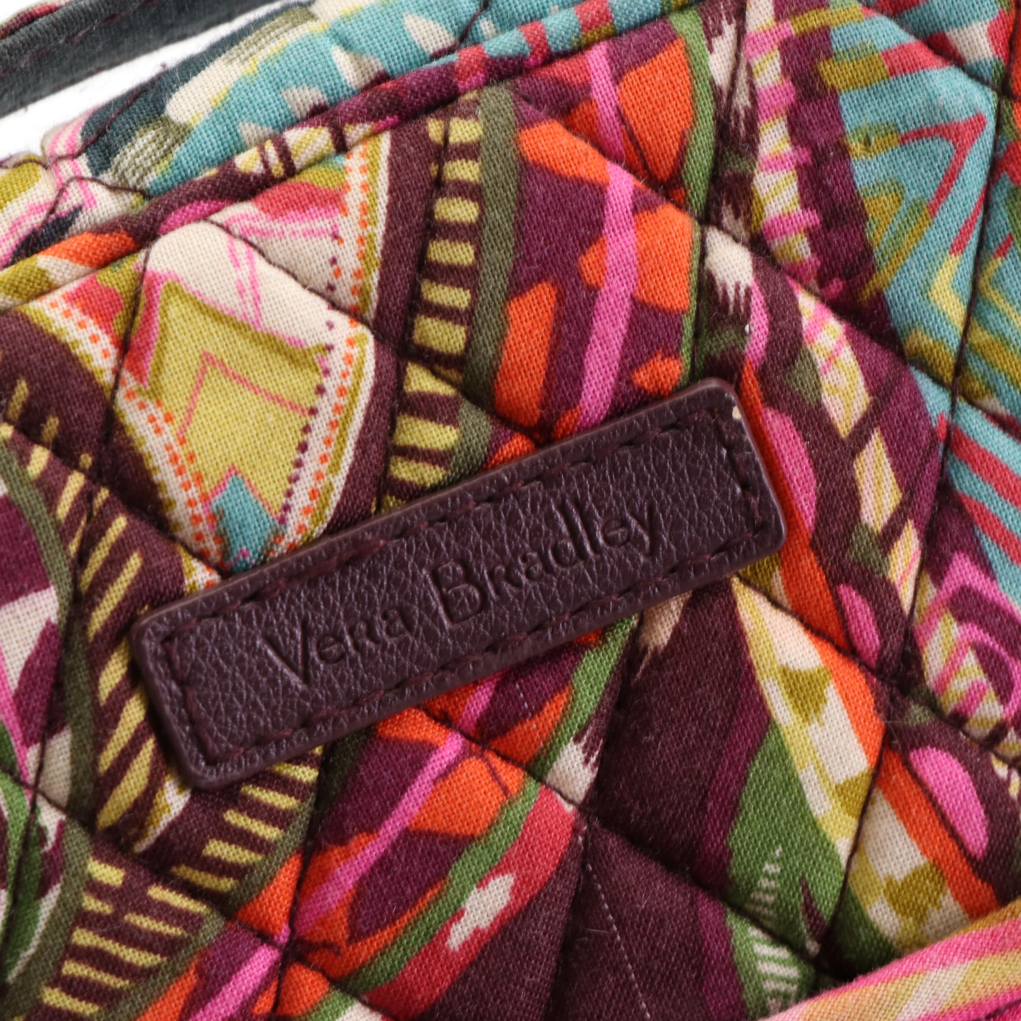 Vera Bradley Quilted Cotton Laptop Zip Case and Shoulder Tote