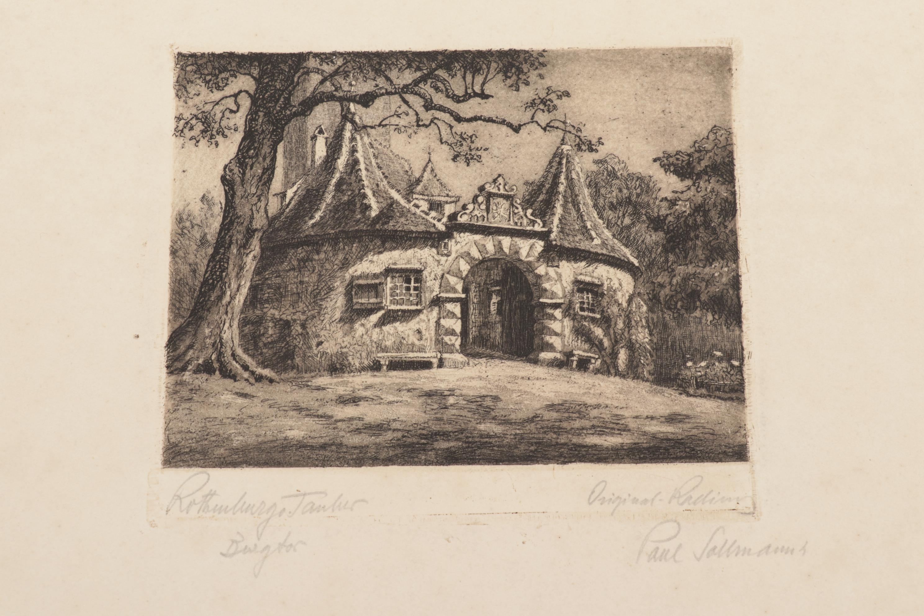 Central European Etchings Featuring Paul Sollmann and Herbert Kuron