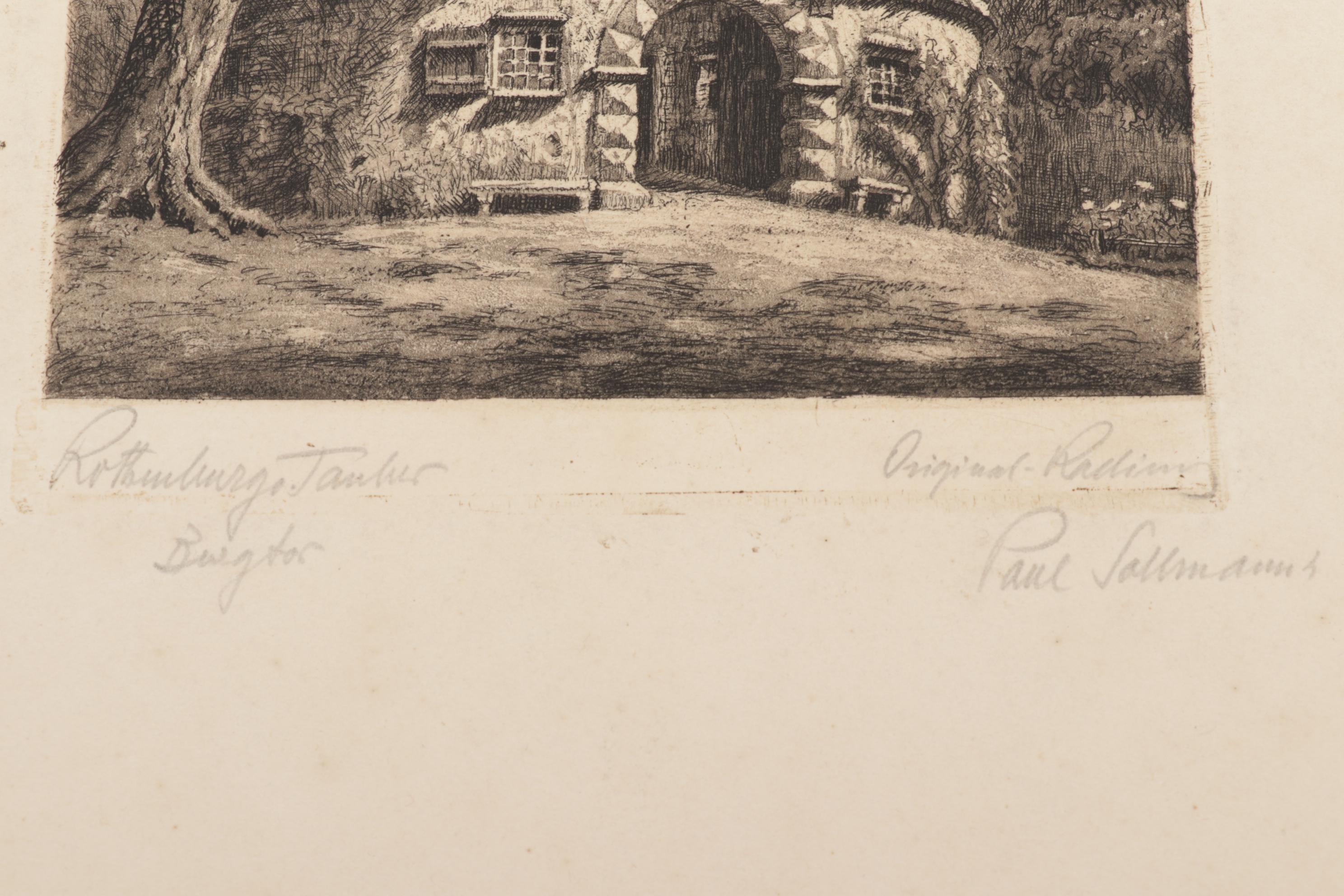 Central European Etchings Featuring Paul Sollmann and Herbert Kuron