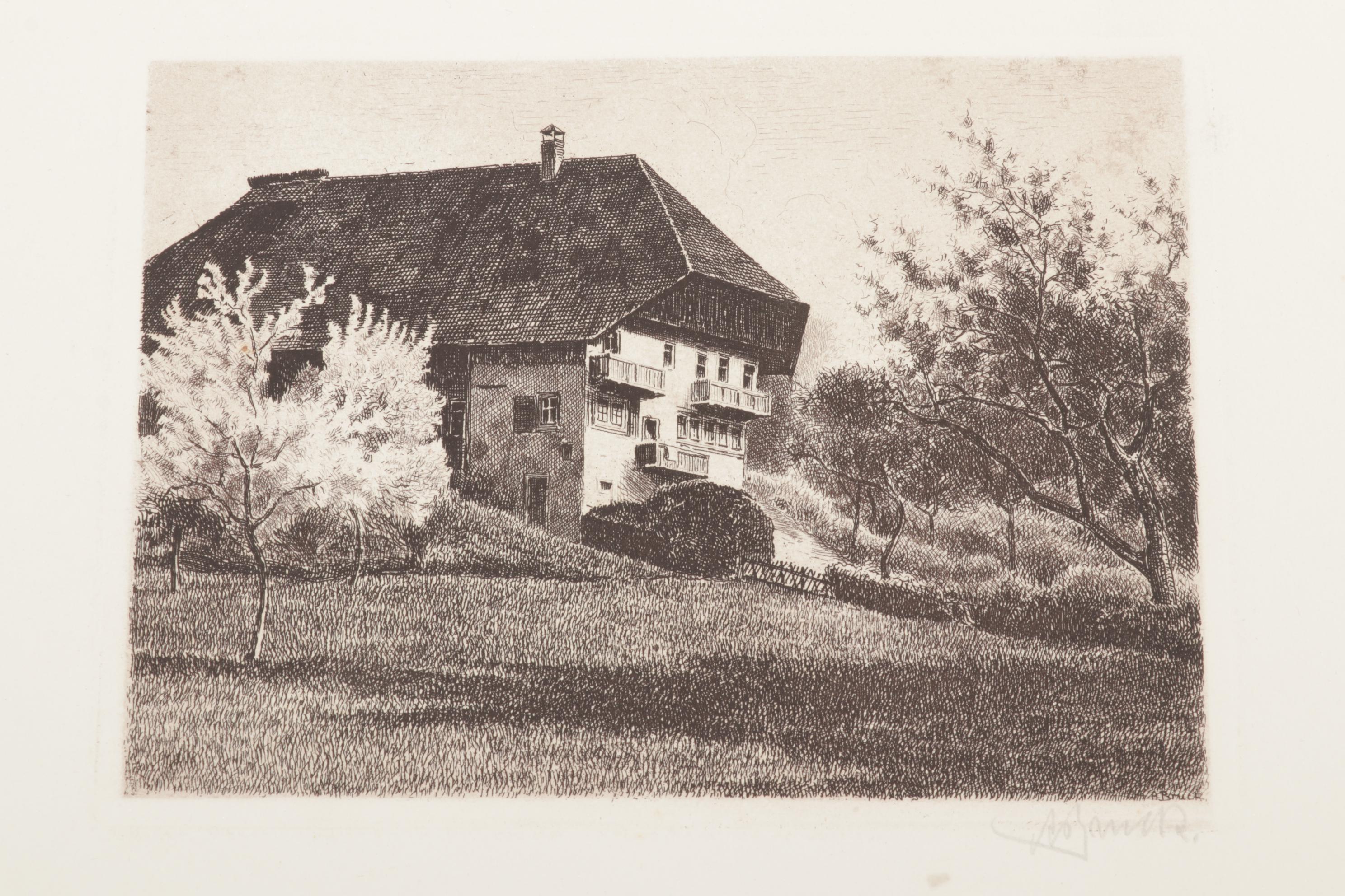 Central European Etchings Featuring Paul Sollmann and Herbert Kuron