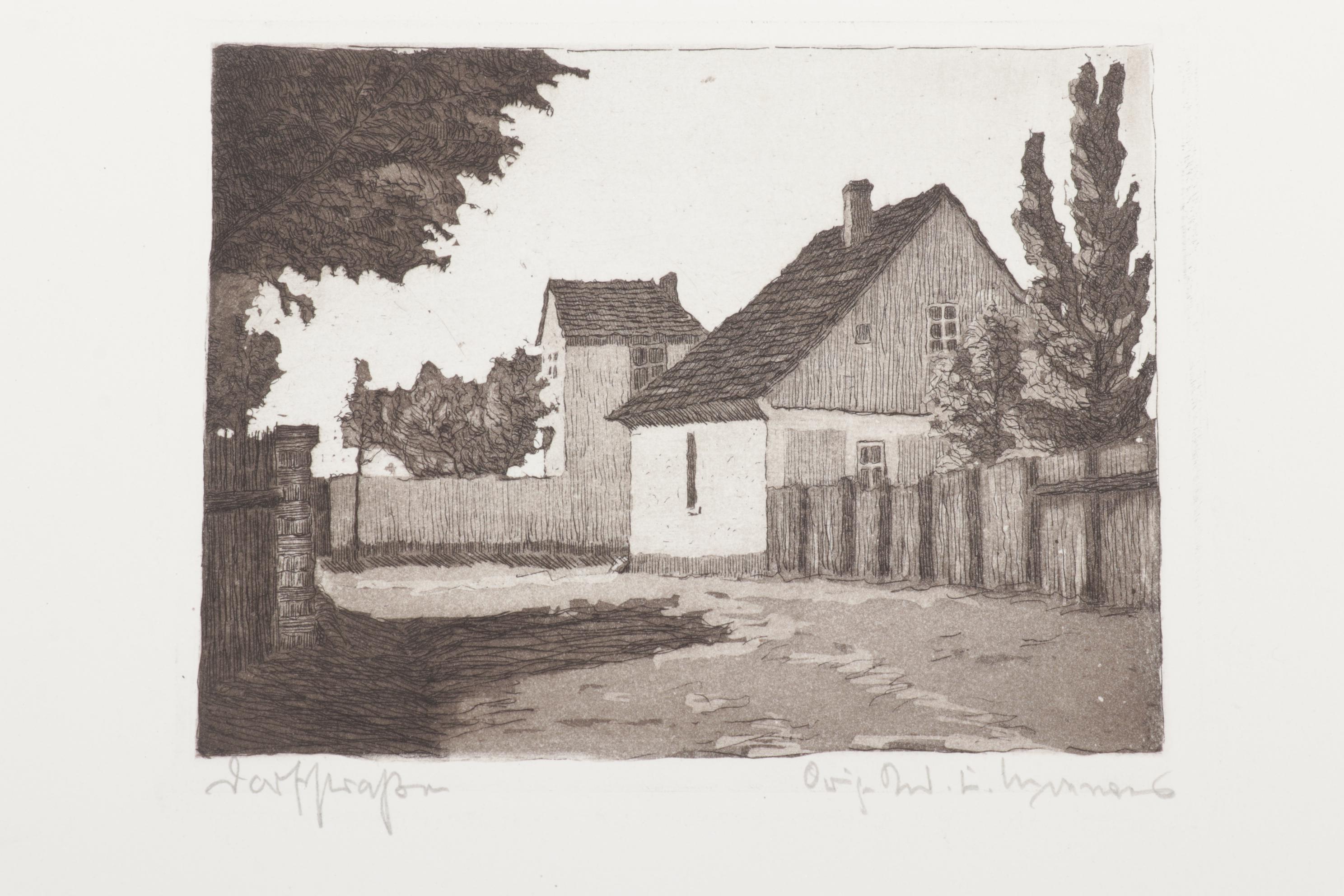 Central European Etchings Featuring Paul Sollmann and Herbert Kuron