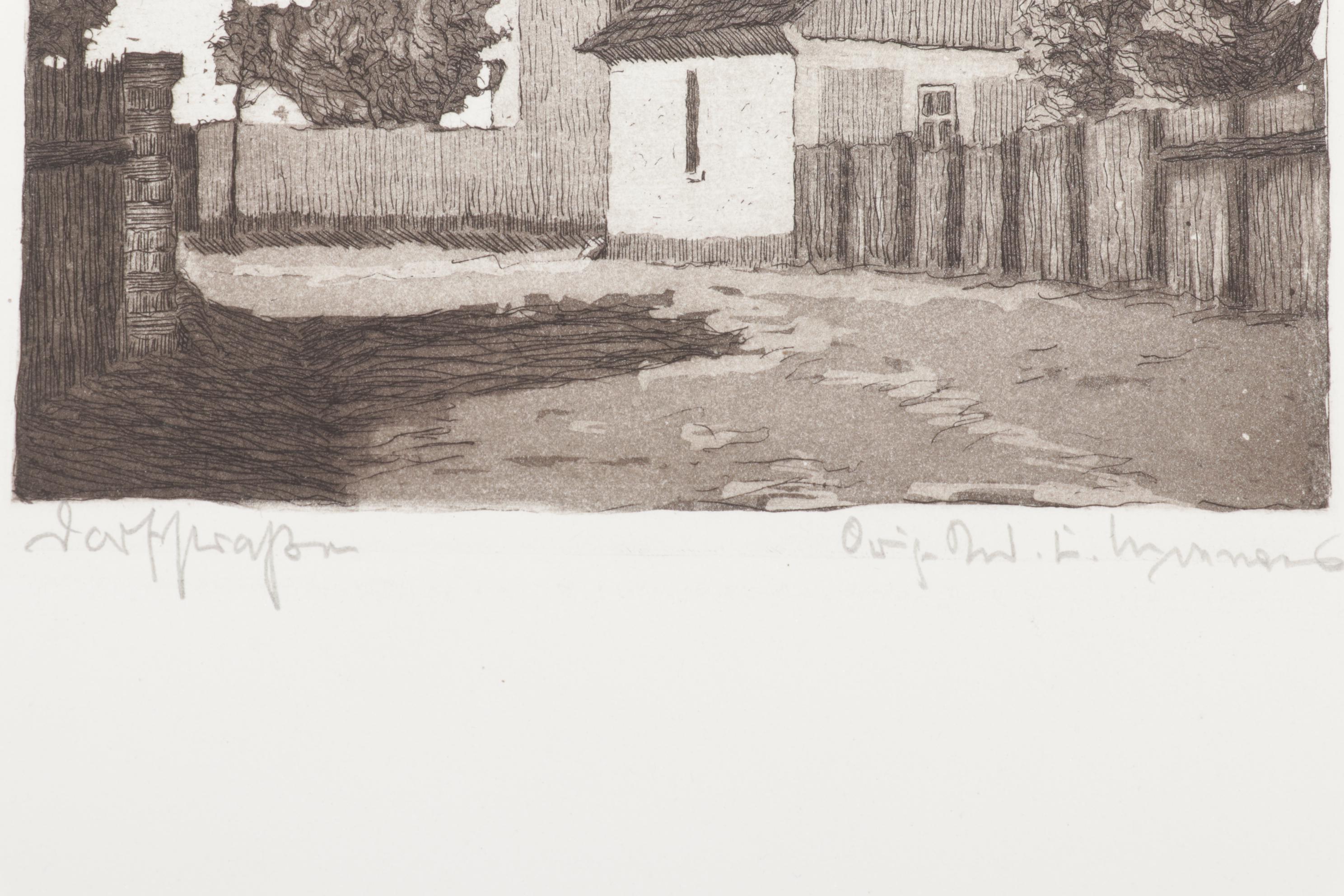 Central European Etchings Featuring Paul Sollmann and Herbert Kuron