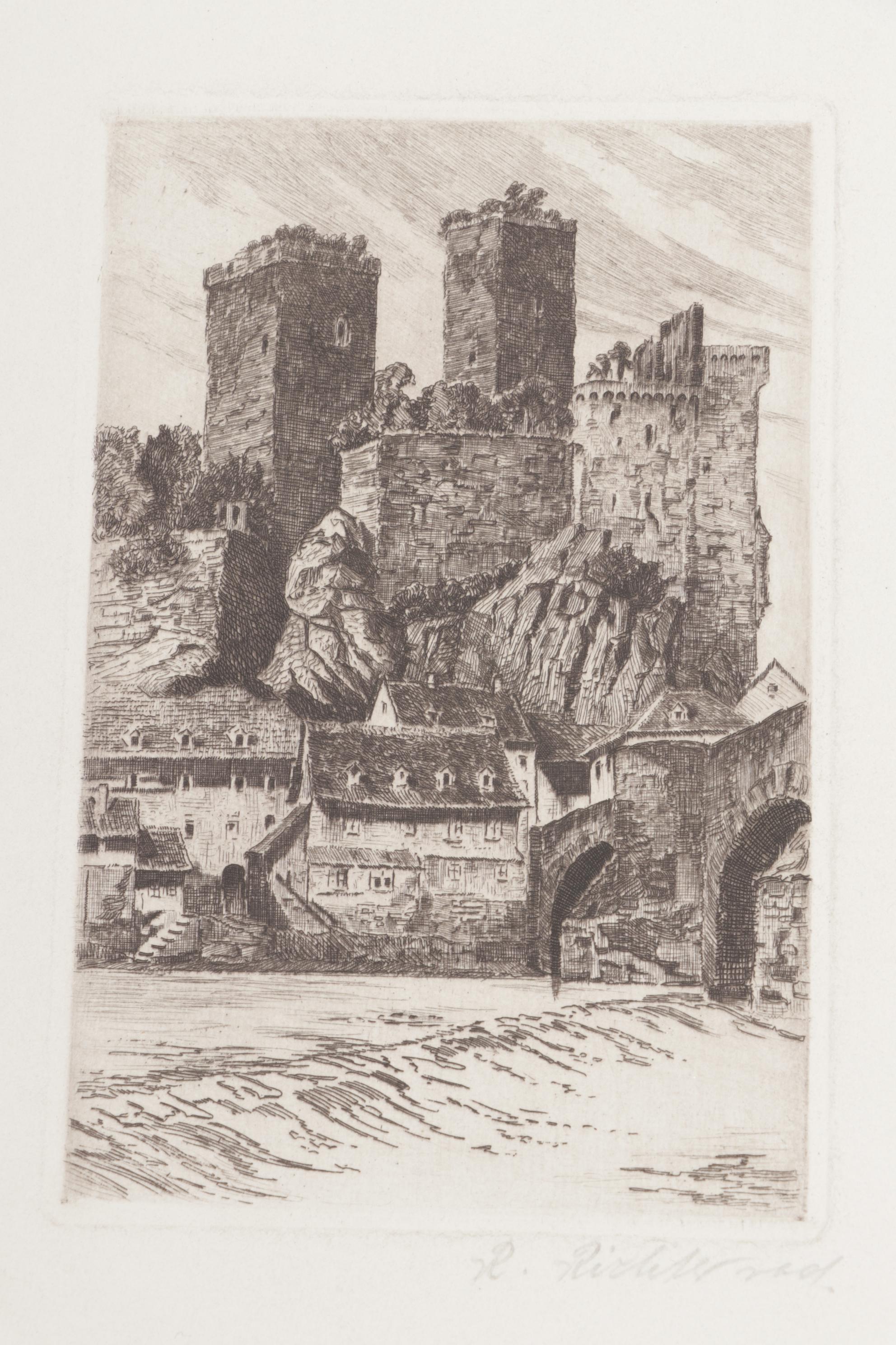 Central European Etchings Featuring Paul Sollmann and Herbert Kuron