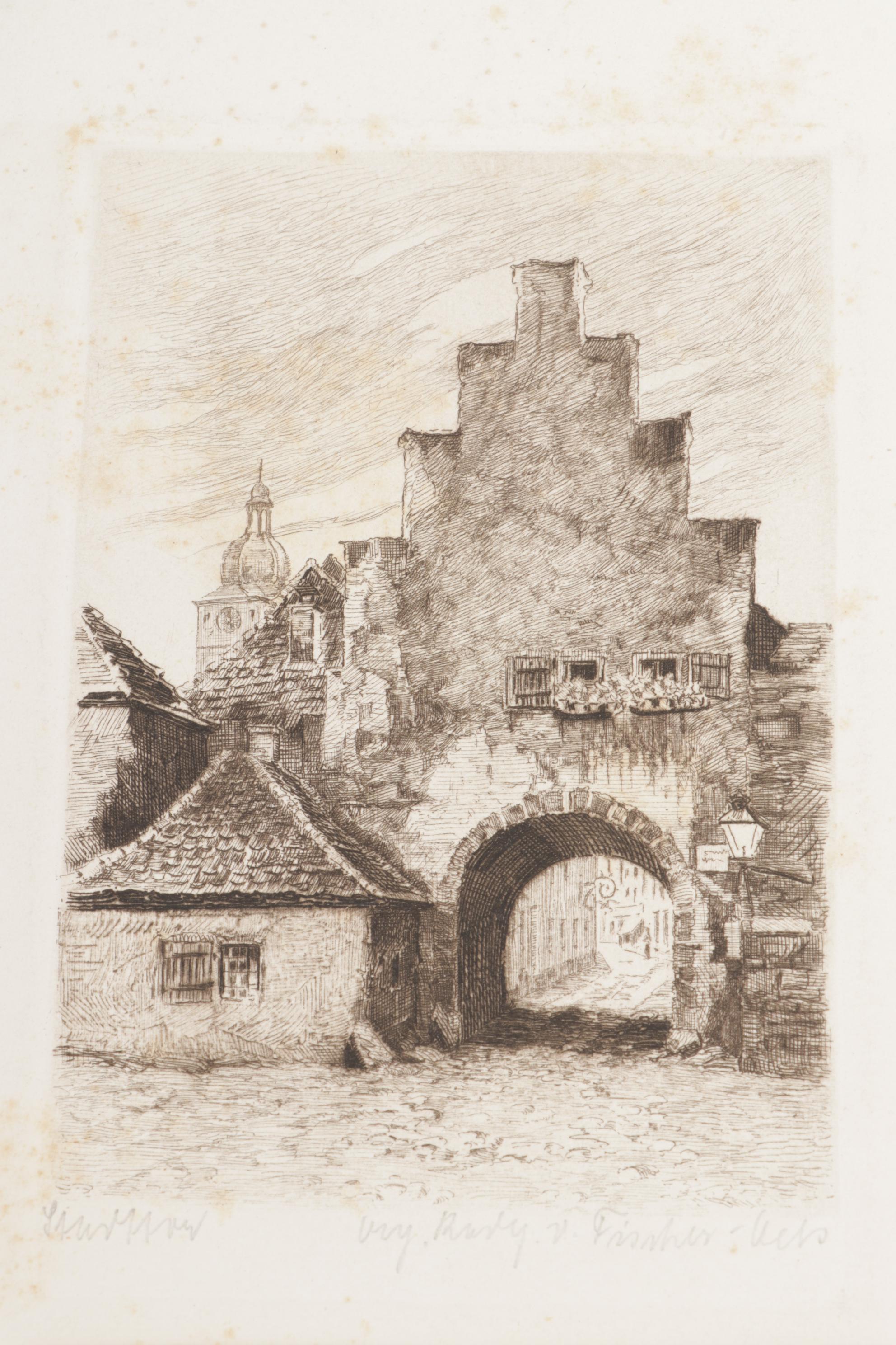 Central European Etchings Featuring Paul Sollmann and Herbert Kuron