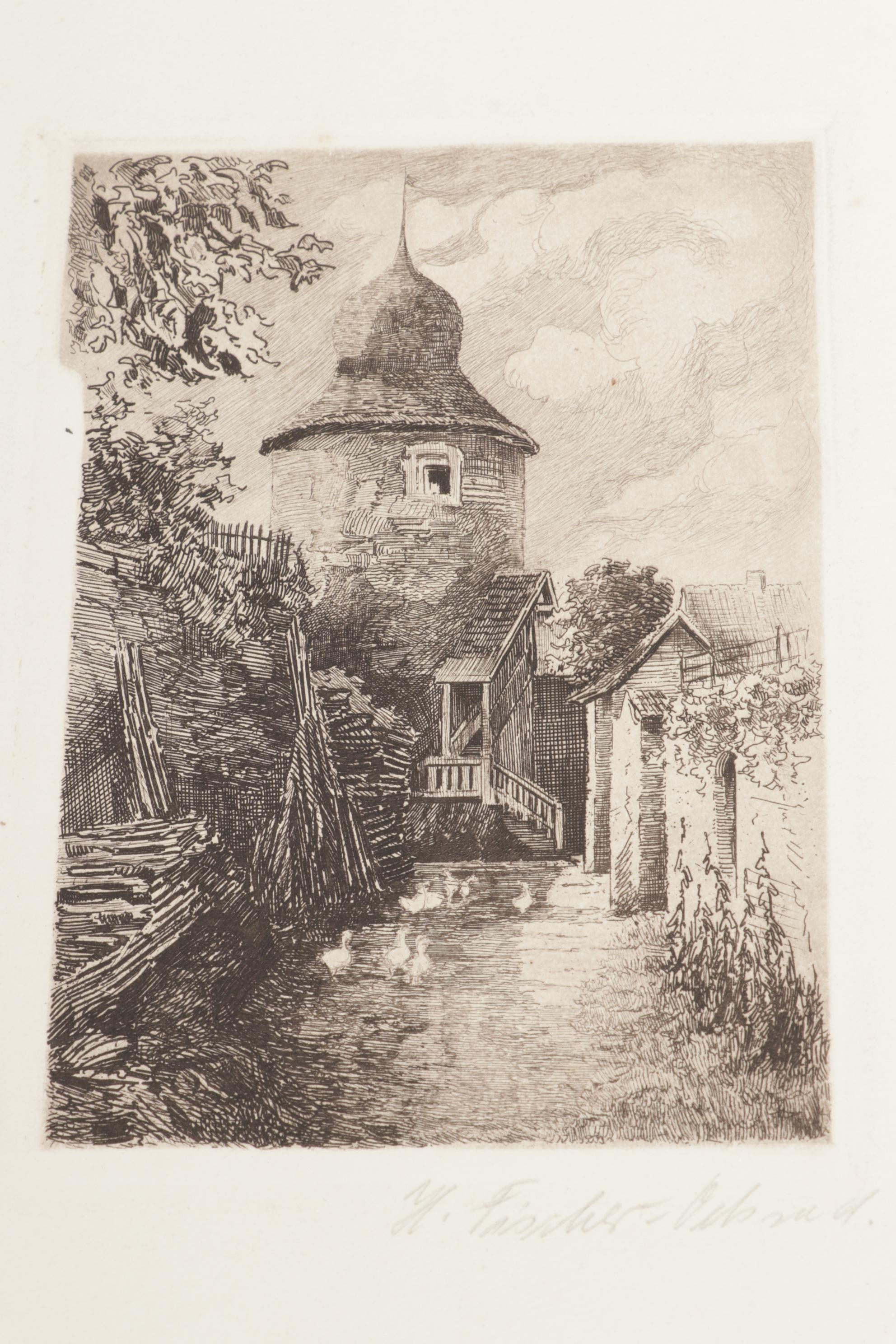 Central European Etchings Featuring Paul Sollmann and Herbert Kuron