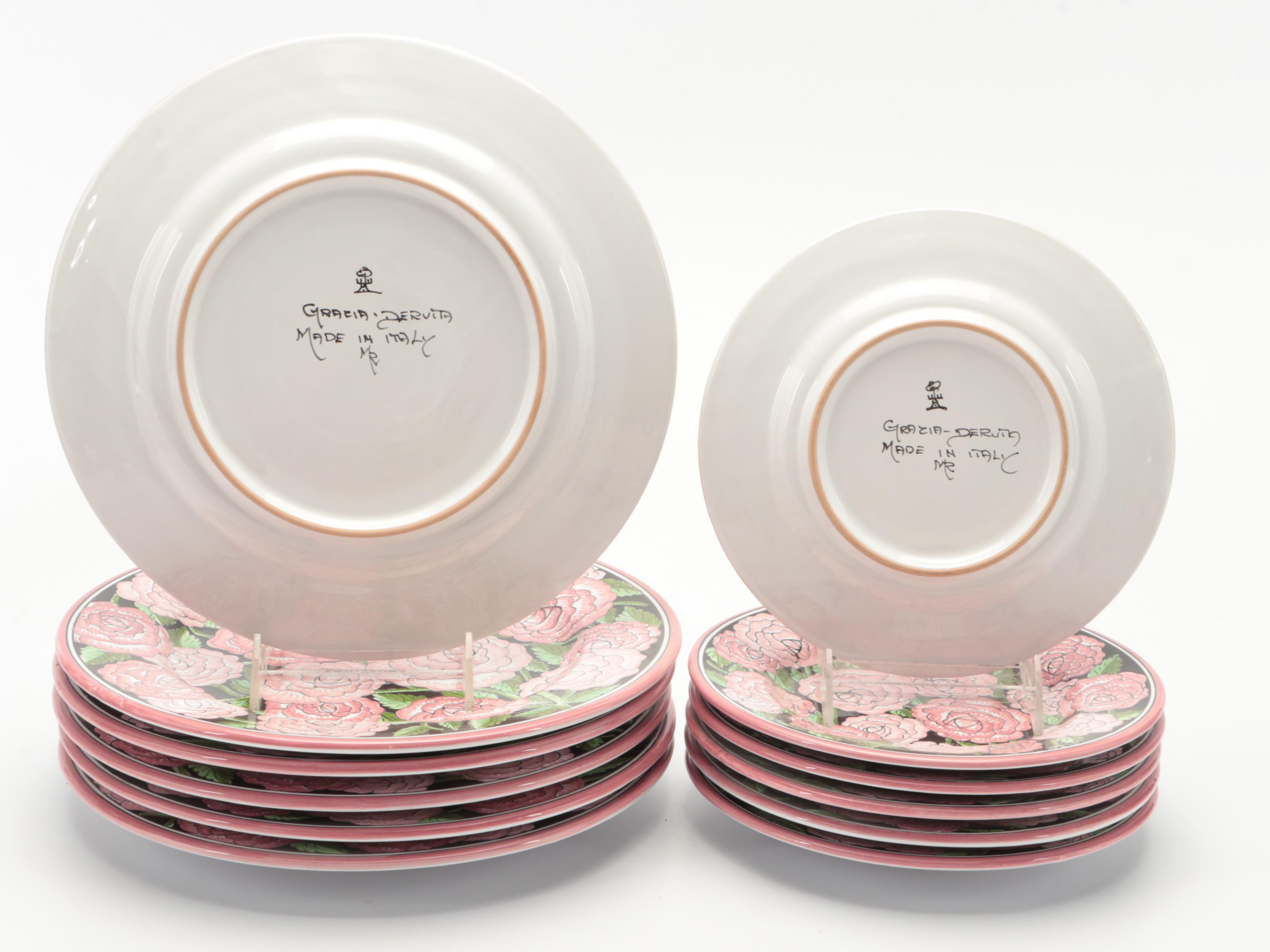 Grazia Deruta Italian Majolica Dinnerware and Serveware