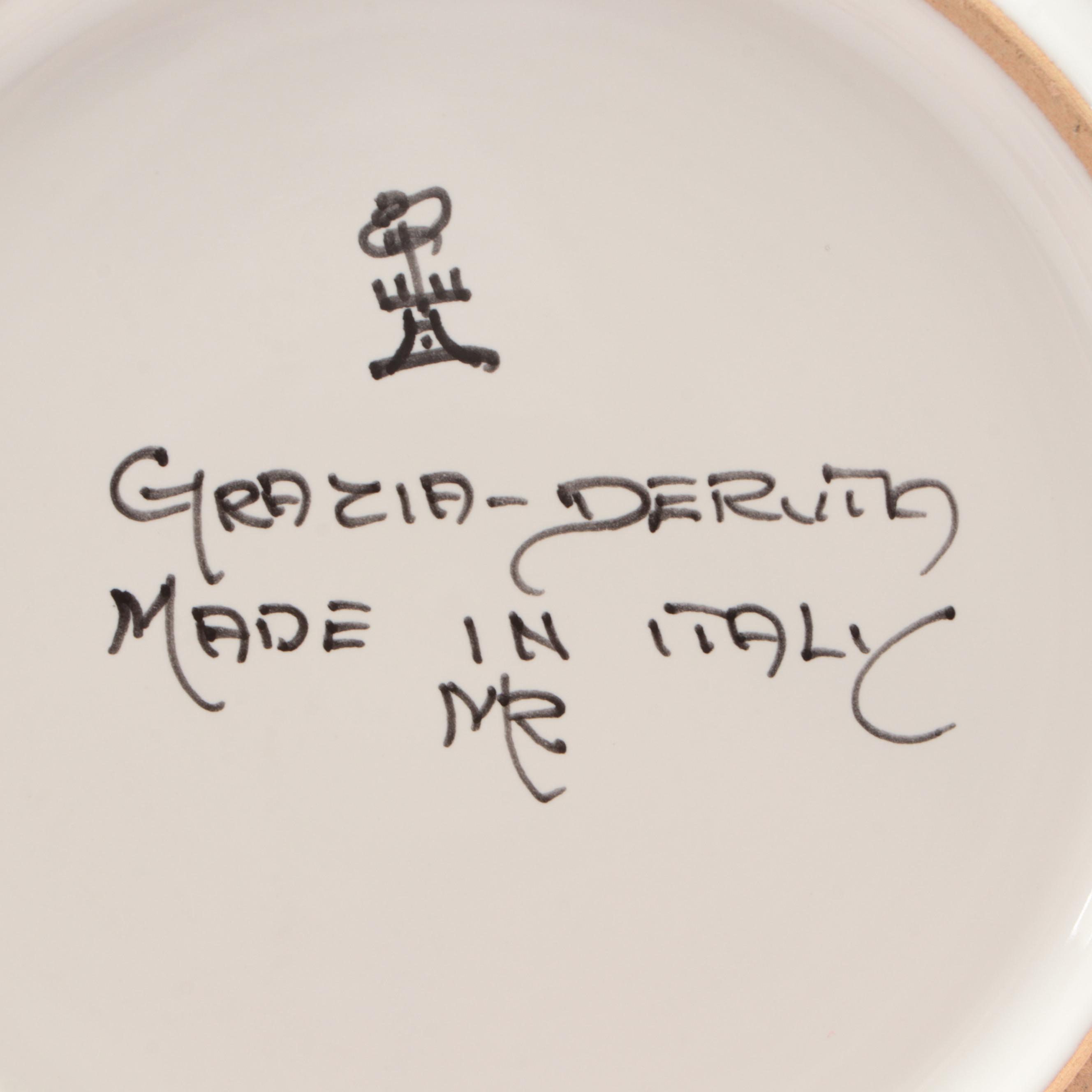 Grazia Deruta Italian Majolica Dinnerware and Serveware
