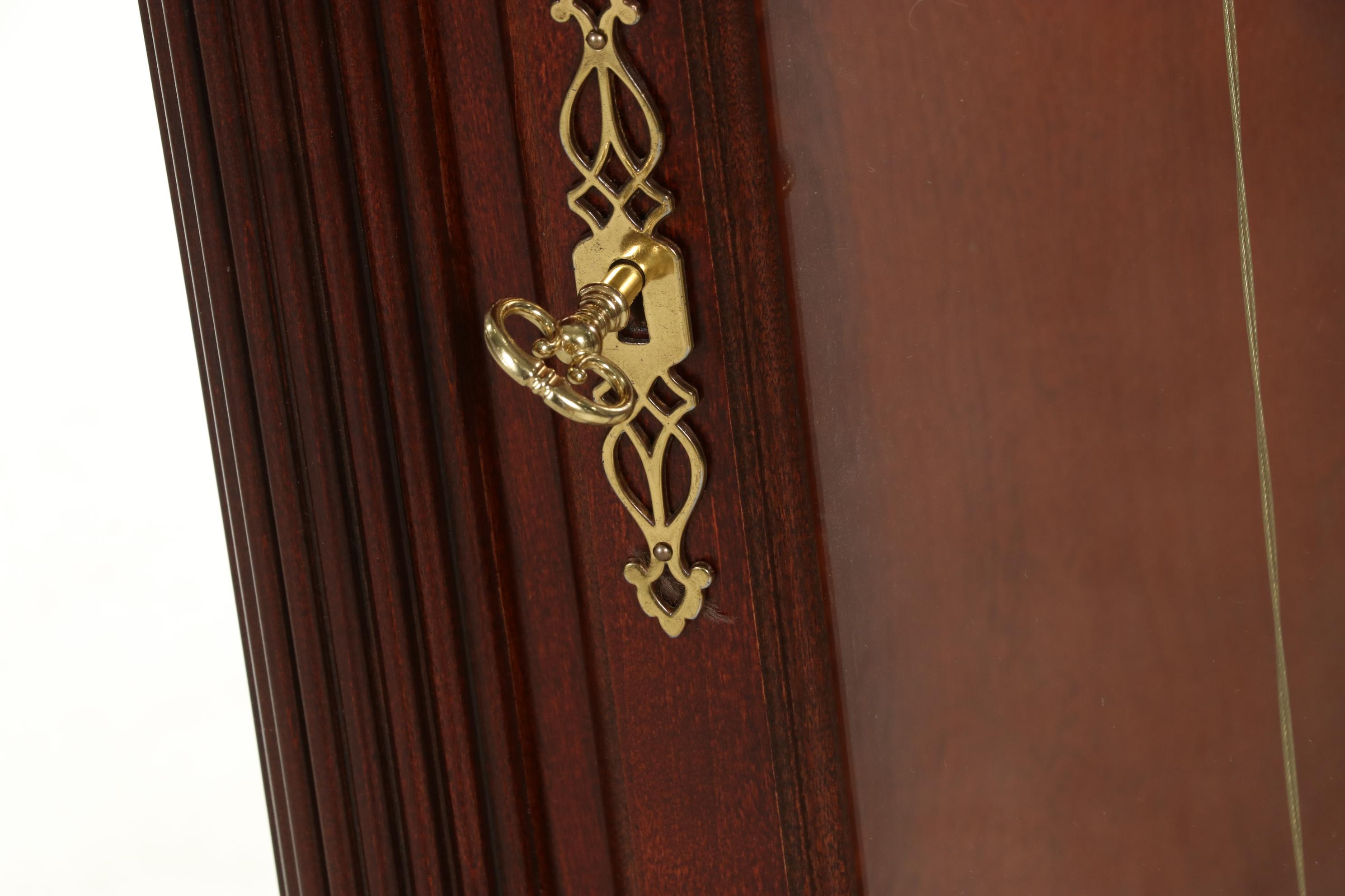 Howard Miller Chippendale Style Broken Bonnet Grandfather Clock