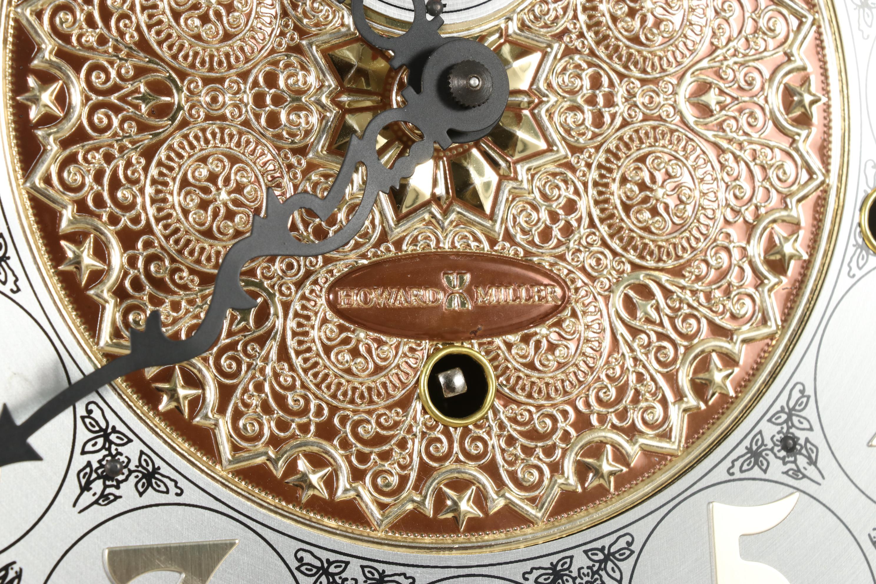 Howard Miller Chippendale Style Broken Bonnet Grandfather Clock