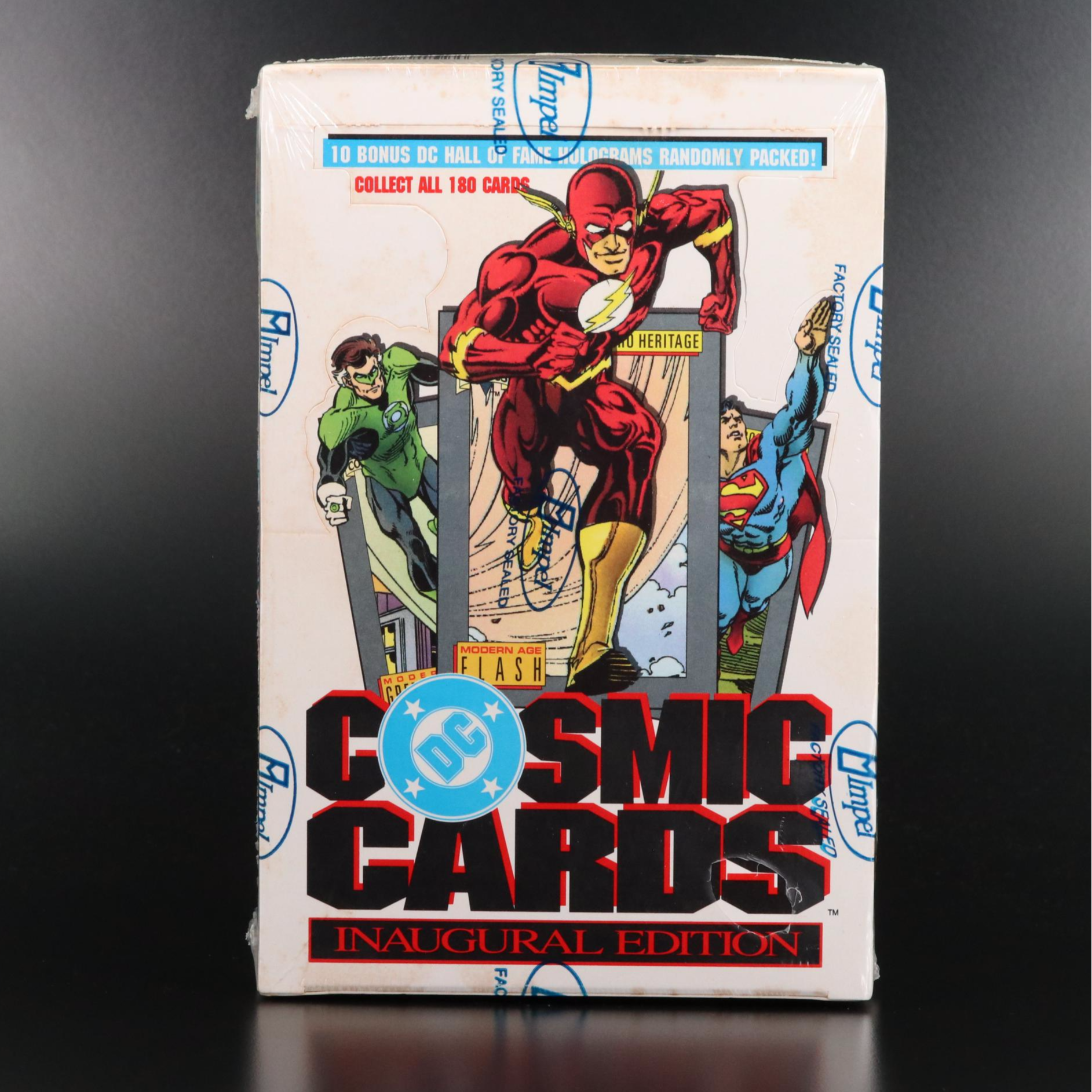 1991 Impel DC Cosmic Trading Cards Inaugural Edition Sealed Hobby Box
