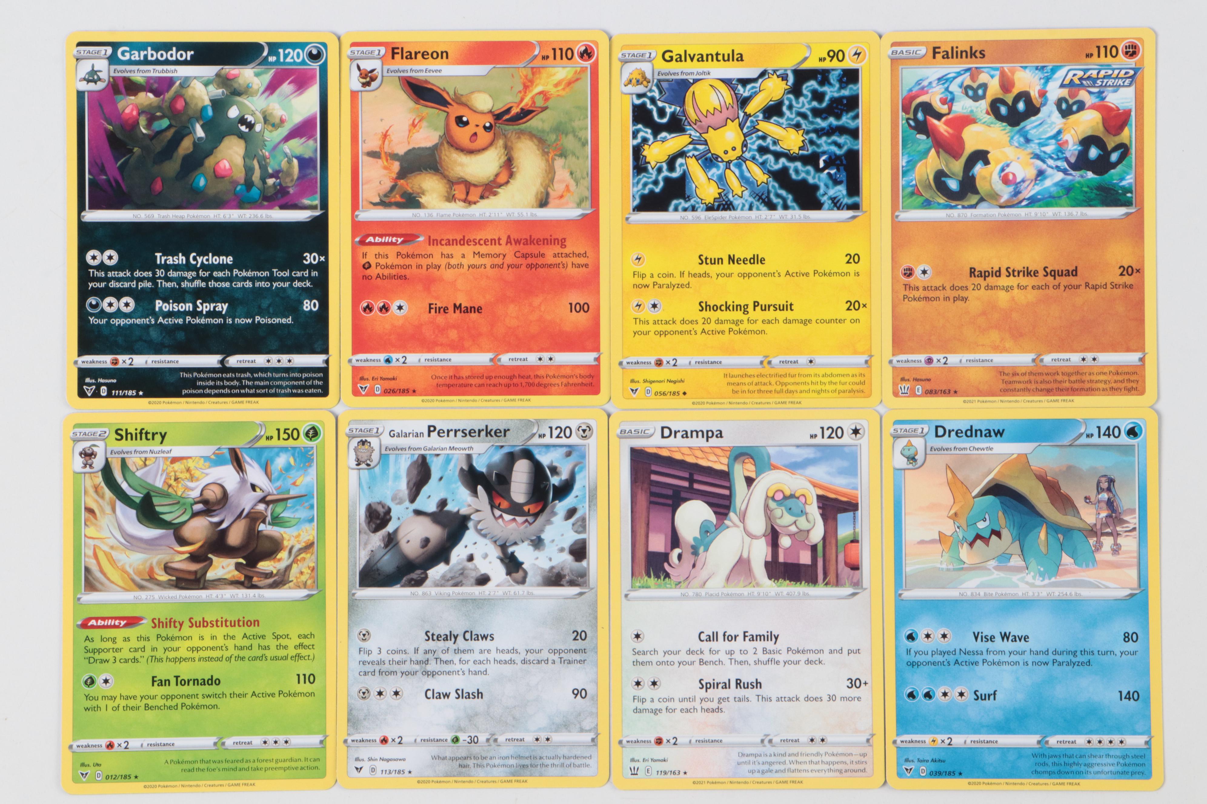 Pokémon Card Collection Featuring Basics, Trainers and More, 2020s