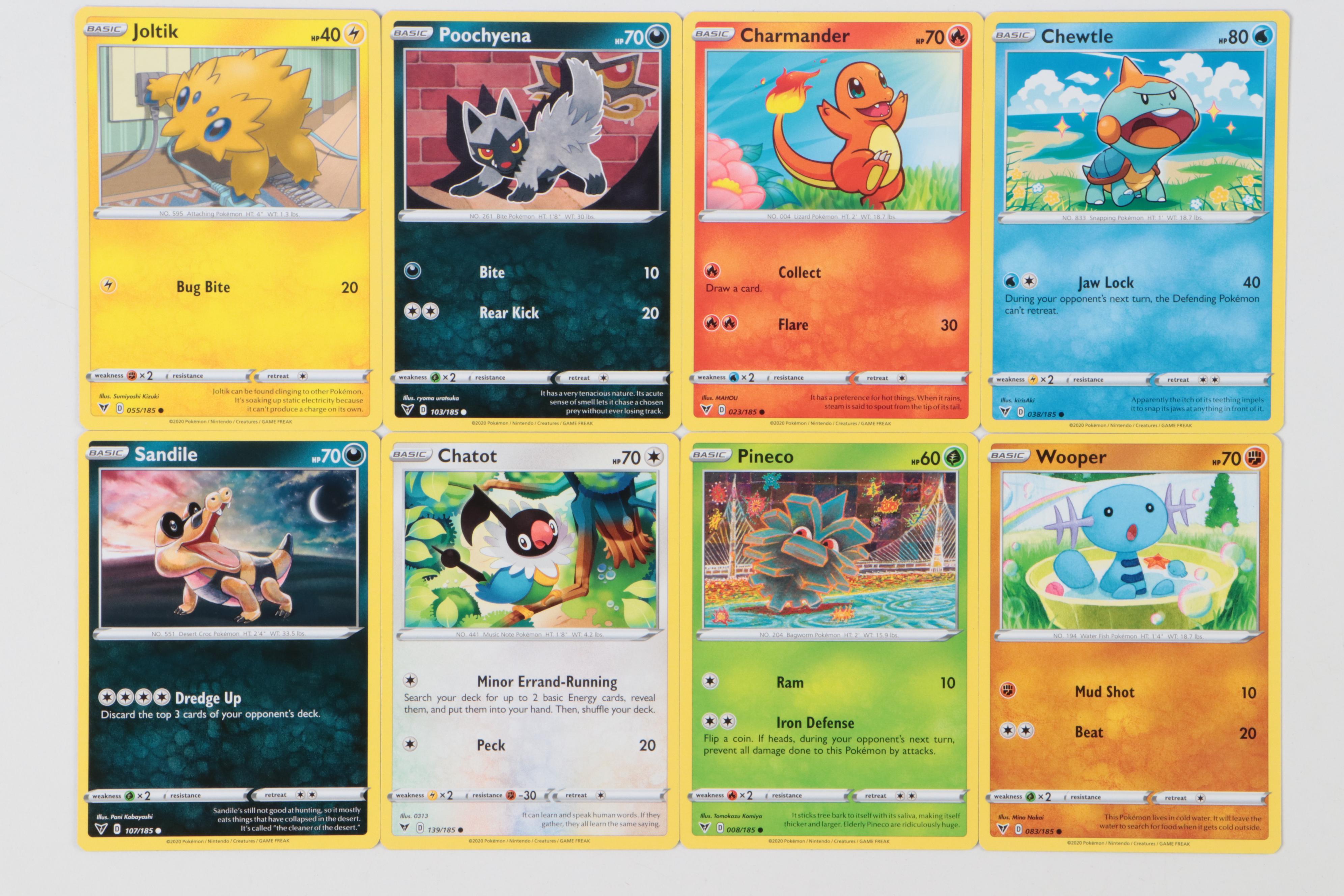 Pokémon Card Collection Featuring Basics, Trainers and More, 2020s