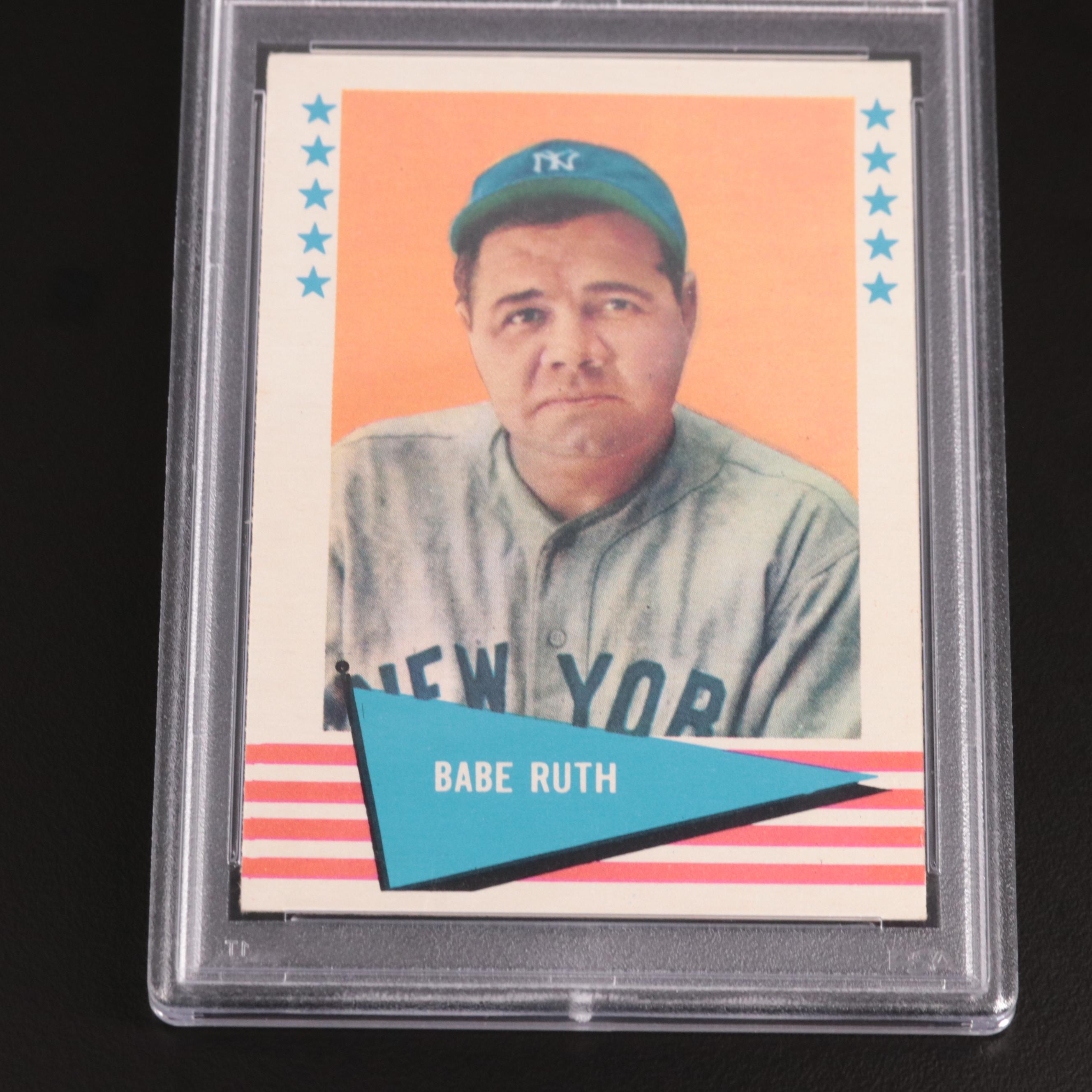 1961 Fleer Babe Ruth New York Yankees #75 Graded PSA VG-EX 4 Baseball Card