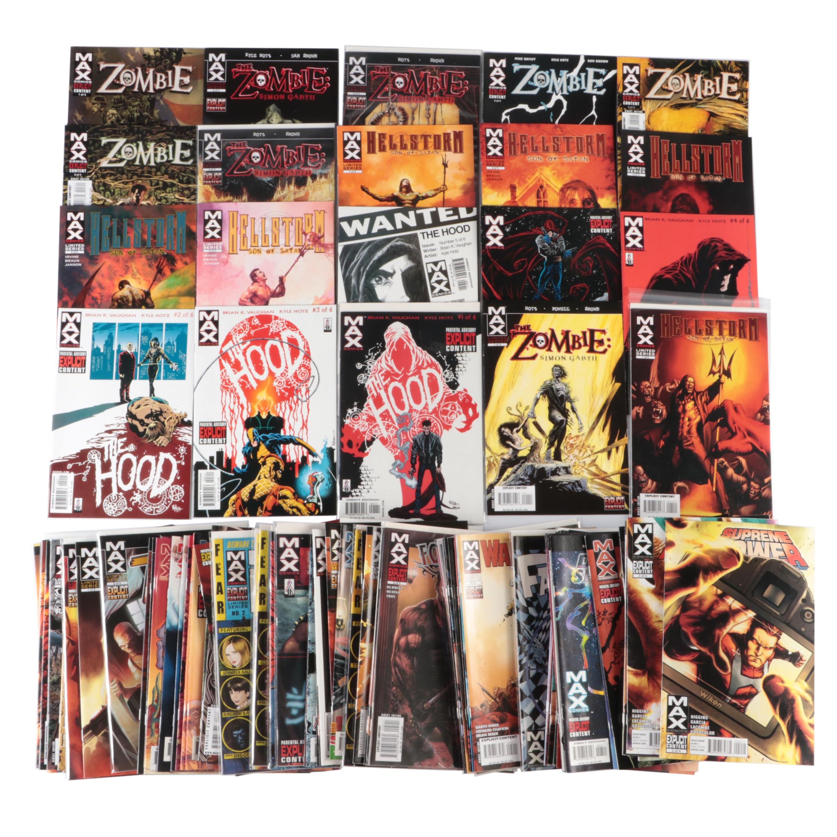 Modern Age Max Comics "The Hood", "The Zombie", "Hellstorm" and More Comic Books