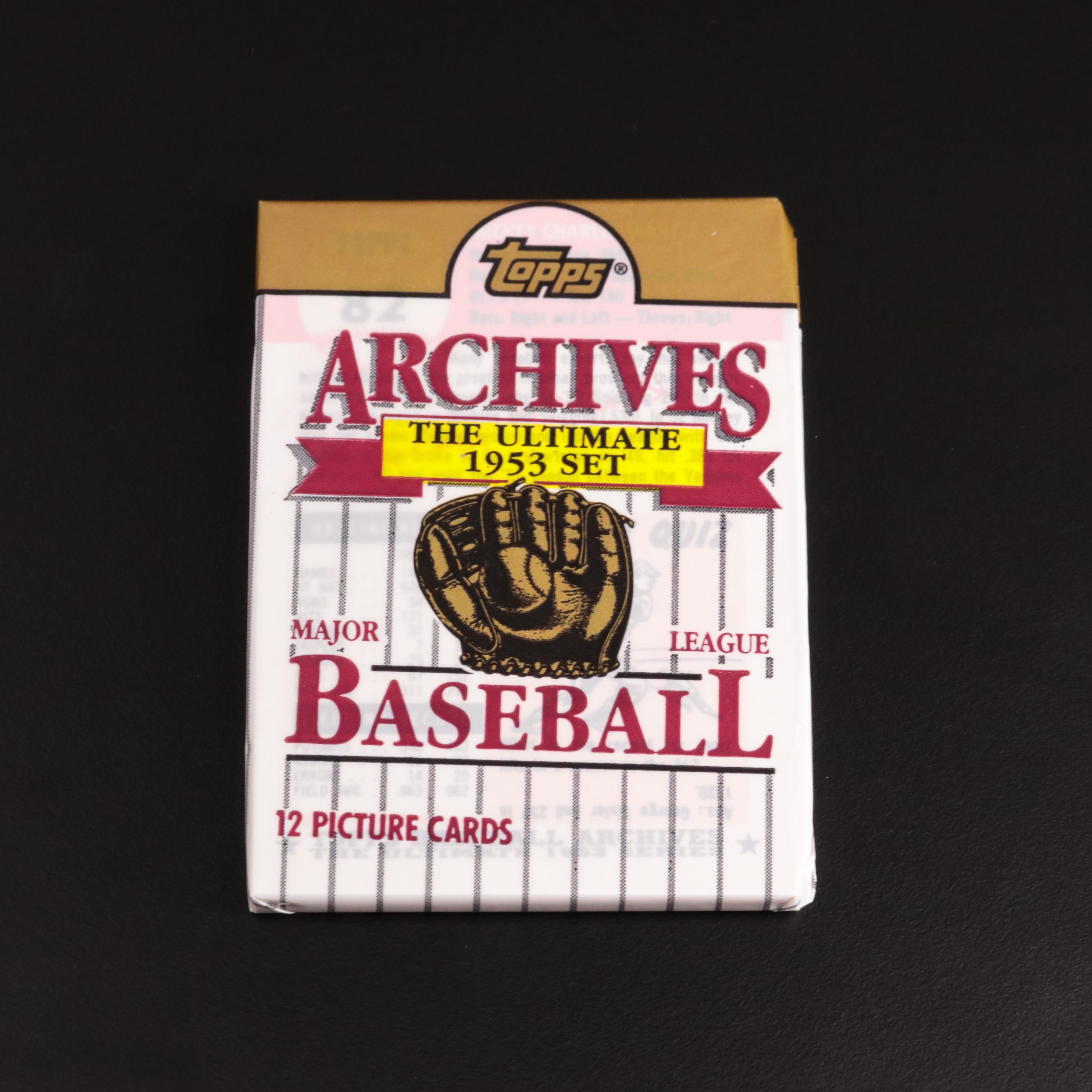 1991 Topps Archives The Ultimate 1953 Set 1953 Baseball Card Reprints