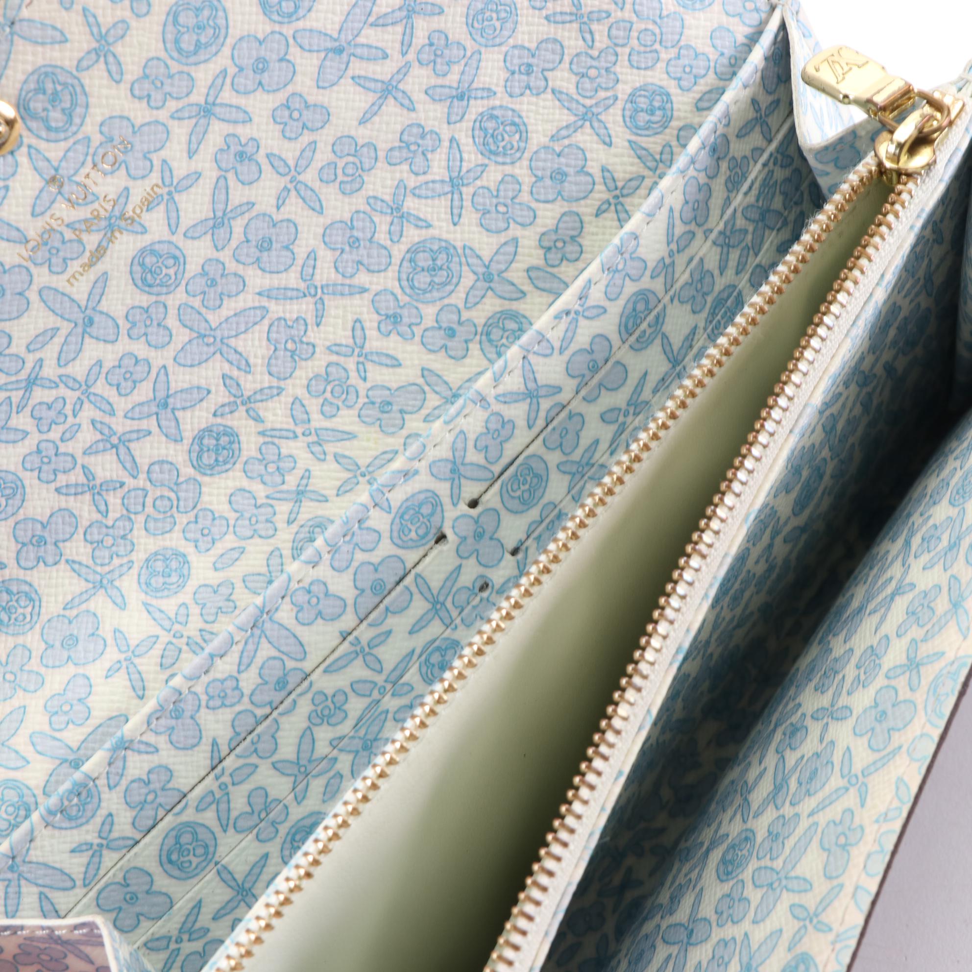 Louis Vuitton Fleuri Sarah Long Wallet in Monogram Canvas