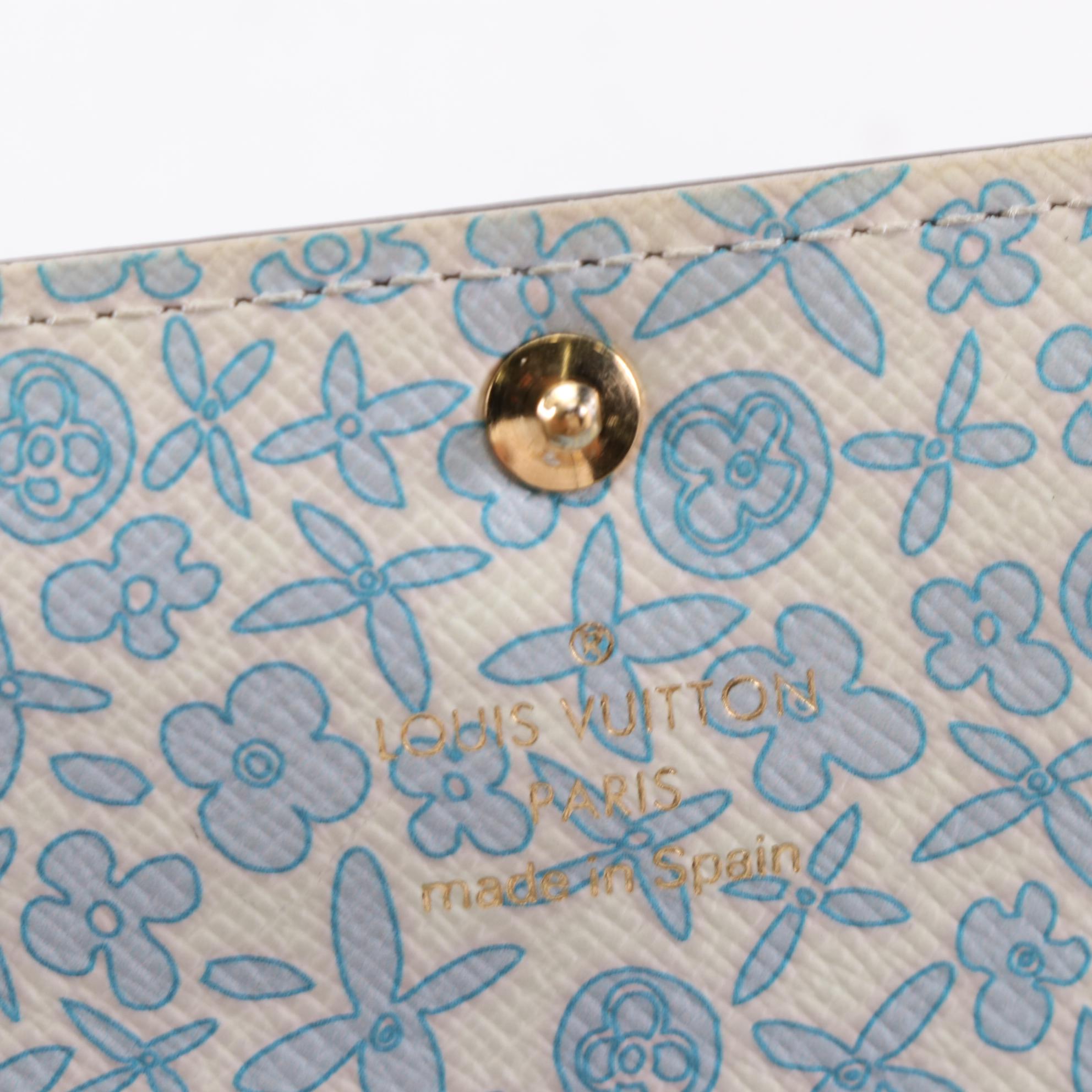 Louis Vuitton Fleuri Sarah Long Wallet in Monogram Canvas