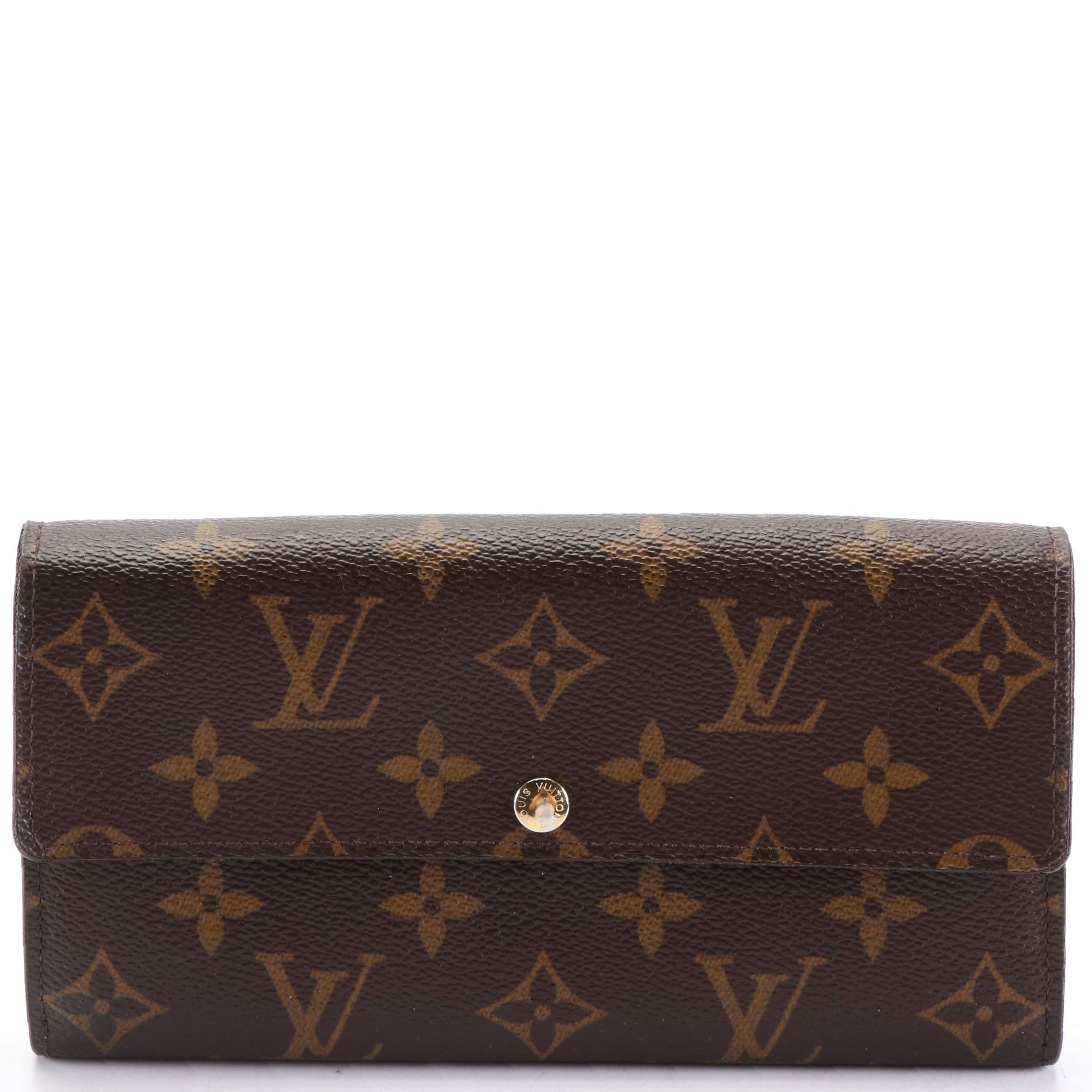 Louis Vuitton Fleuri Sarah Long Wallet in Monogram Canvas