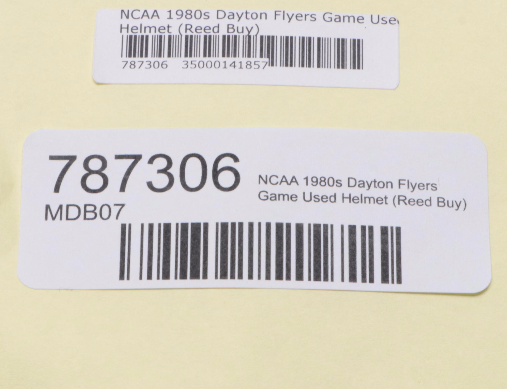 NCAA 1980s Dayton Flyers Game Used Football Helmet, Late 20th Century