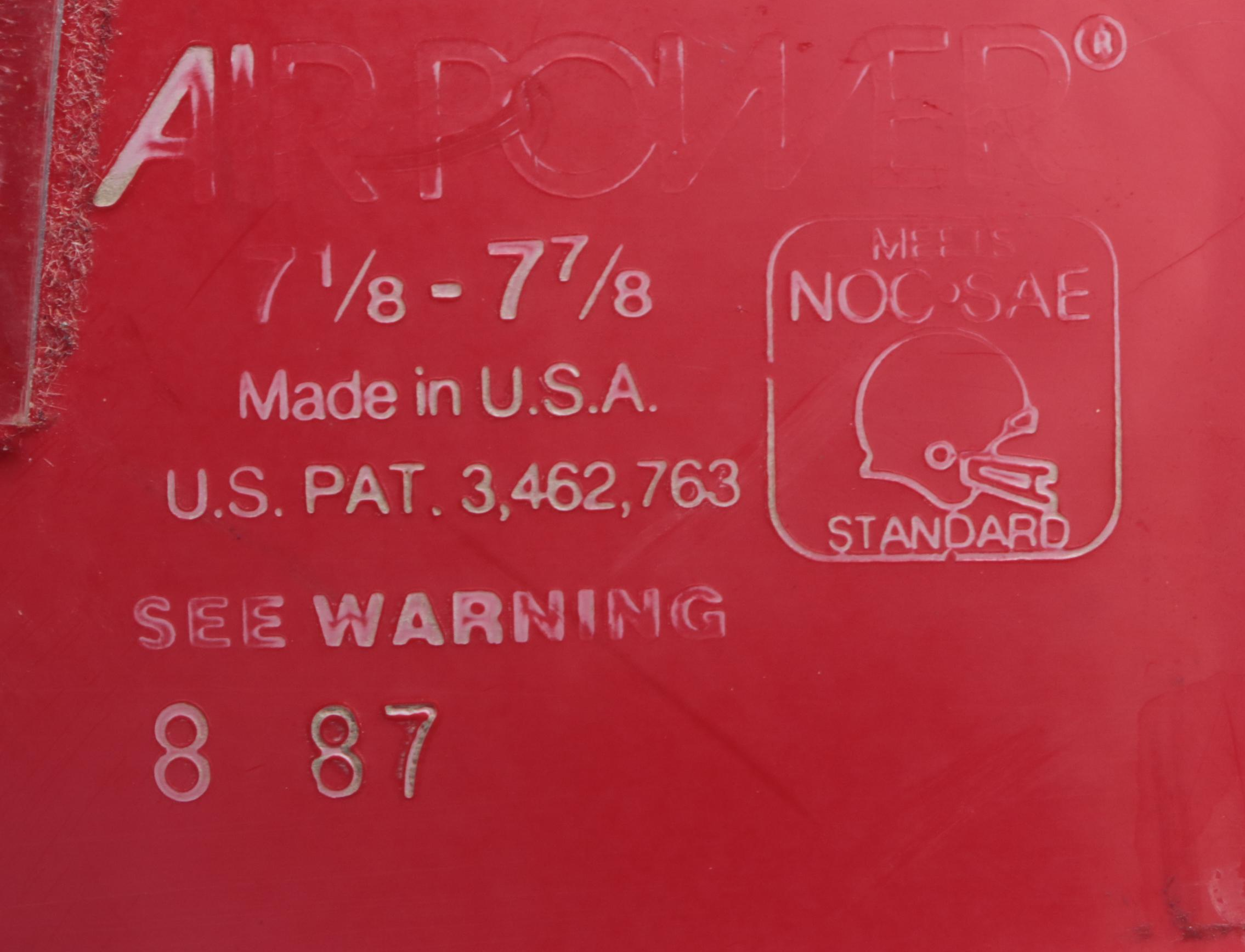 NCAA 1980s Dayton Flyers Game Used Football Helmet, Late 20th Century