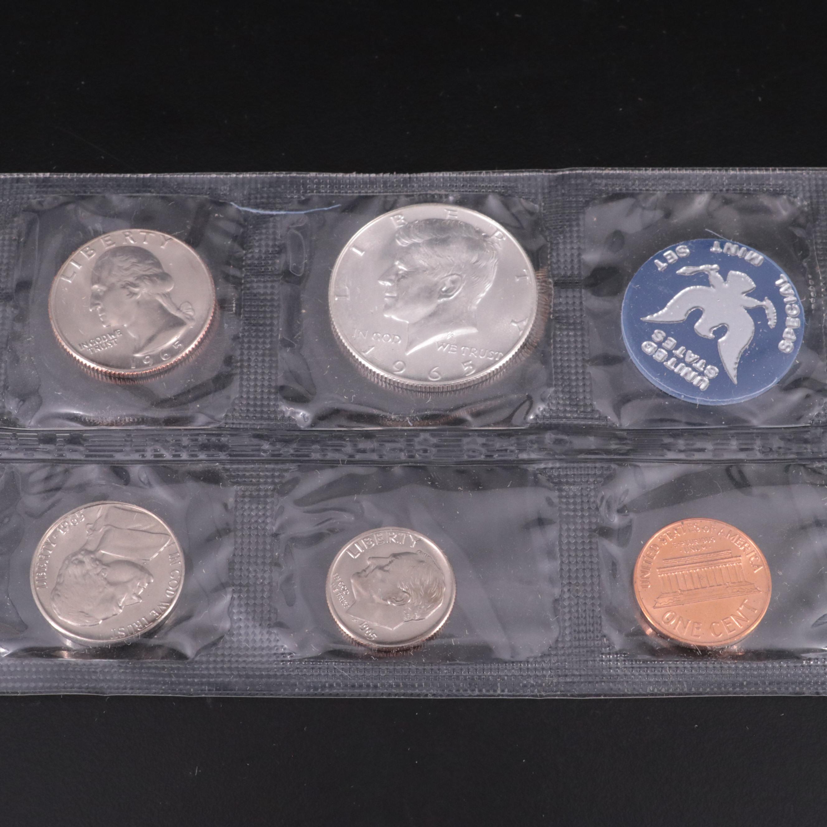 Nineteen Different U.S. Mint Uncirculated Sets, 1965 to 1985 Complete